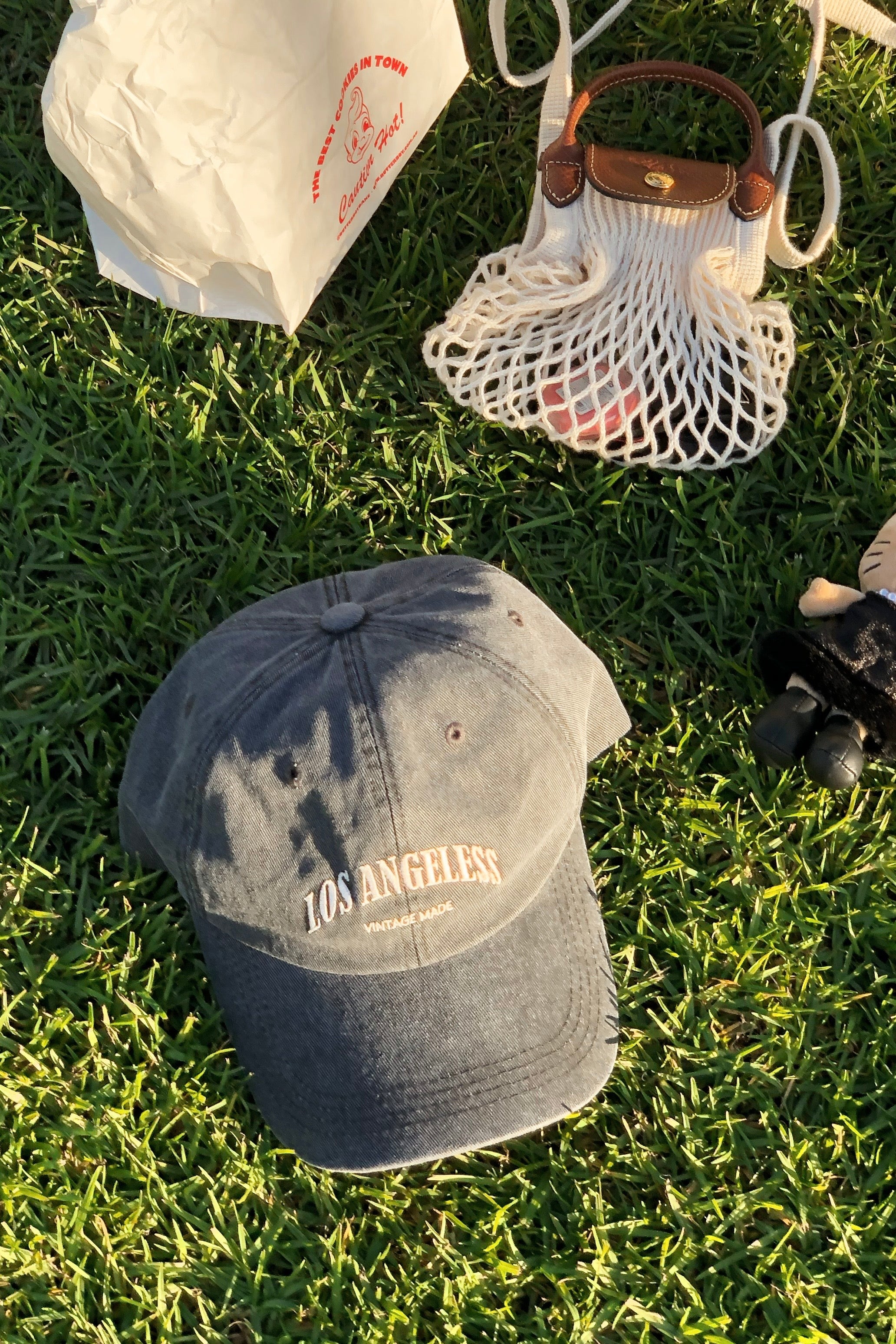 LOS ANGELES 復古洗水灰帽