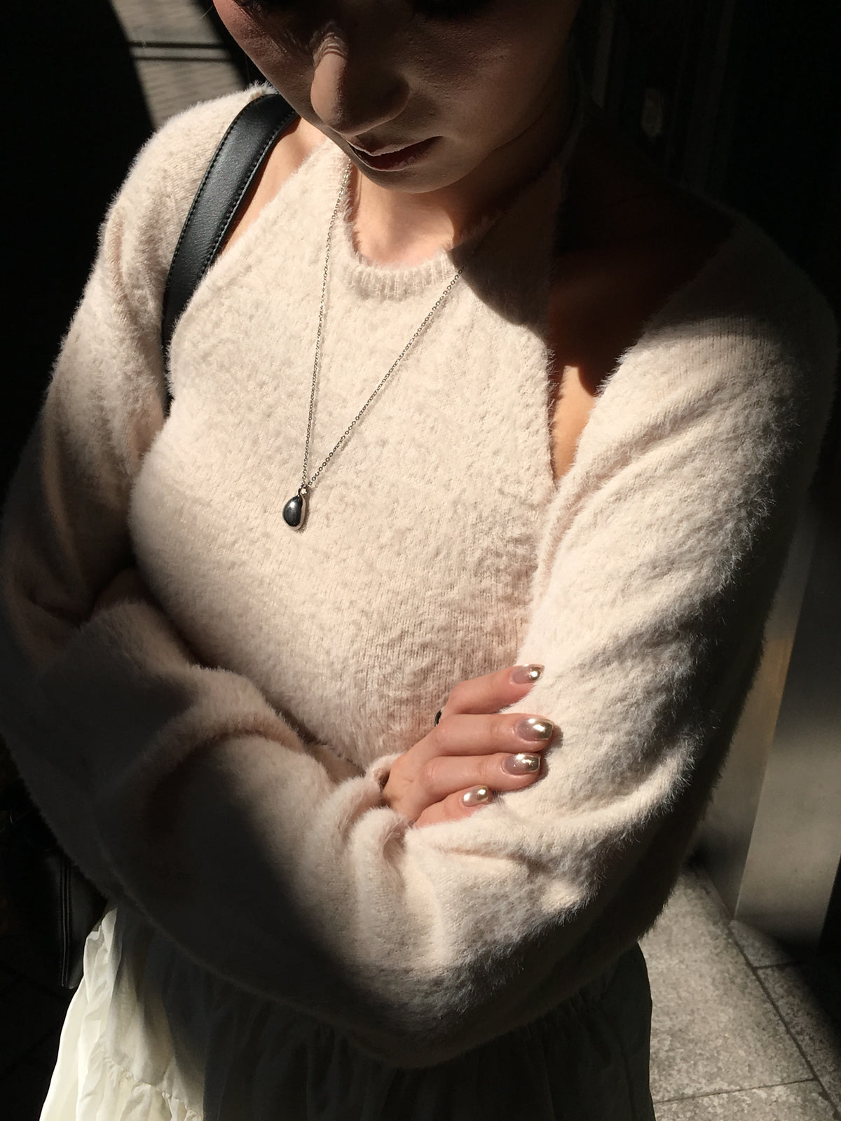 滿滿溫柔感💕滑捋捋馬海毛套裝 掛頸背心+小外套［三色入］￼￼