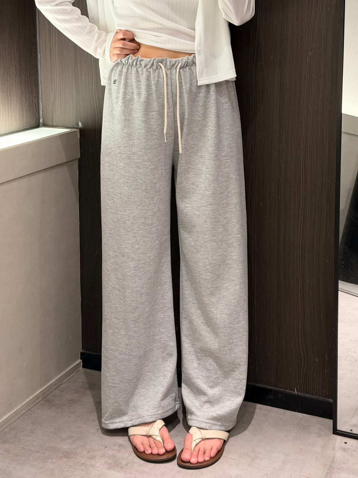 【 $99開季震撼價❗️ 】#41 | 捲捲邊拼色直筒薄棉褲［三色入］