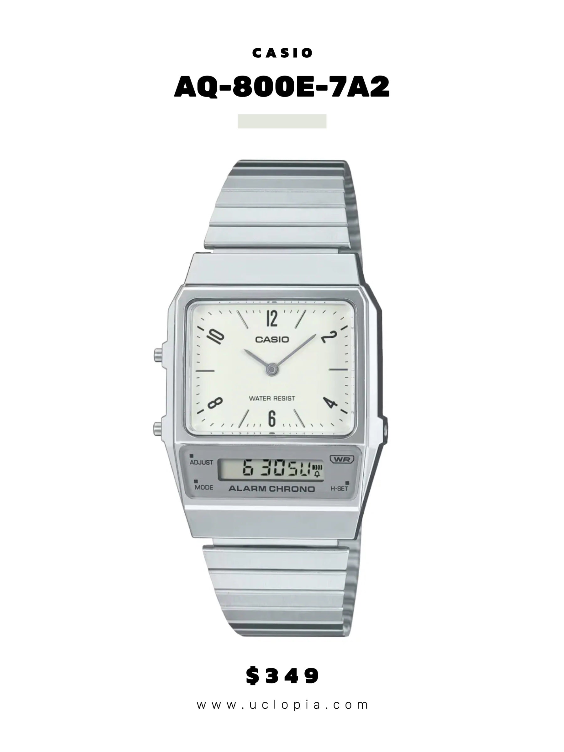 【 CASIO 】AQ-800E 復古雙面機械［五色入］