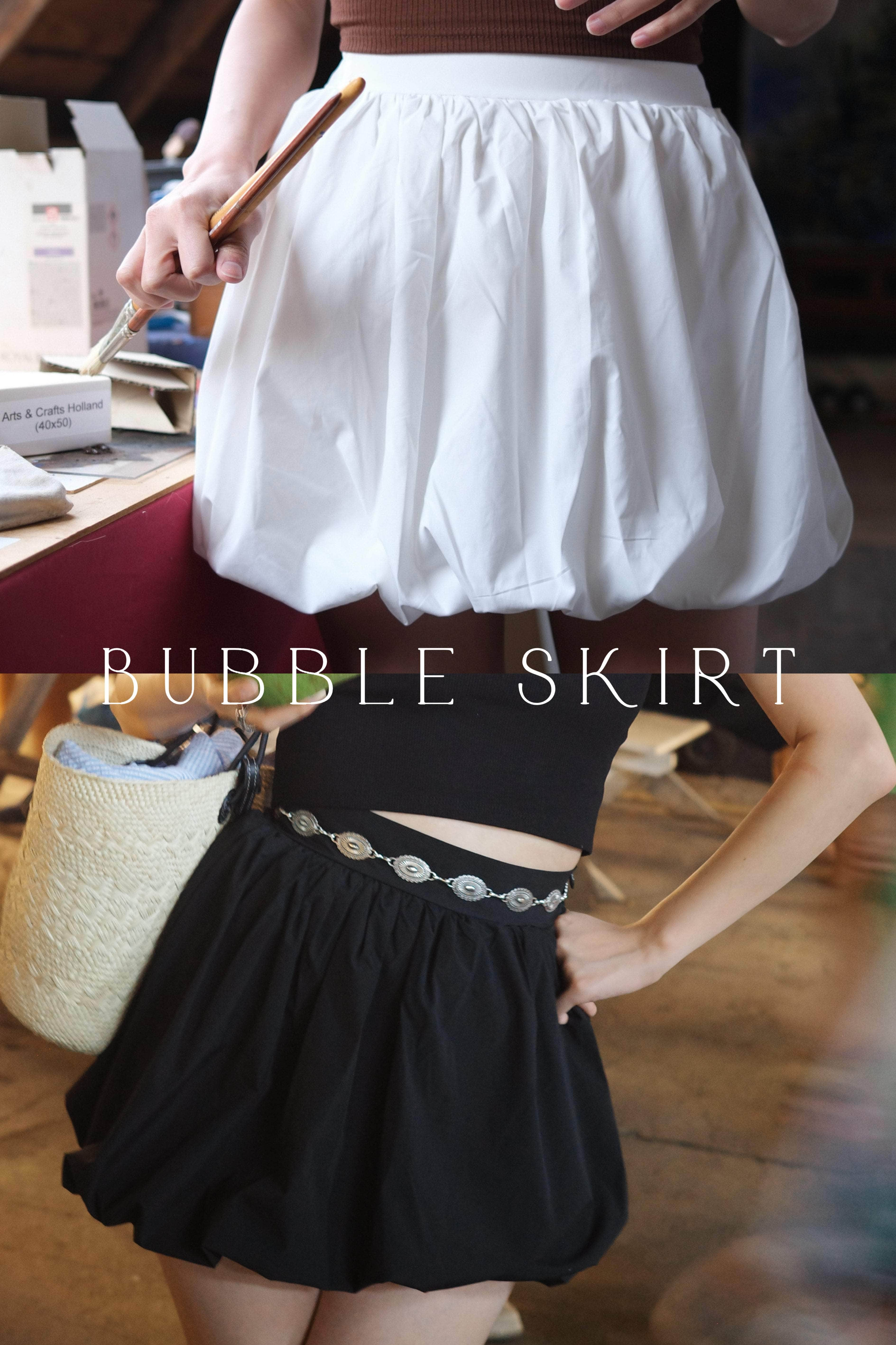 【甜美活力🍧】超高質！Bubble Skirt [兩色入]