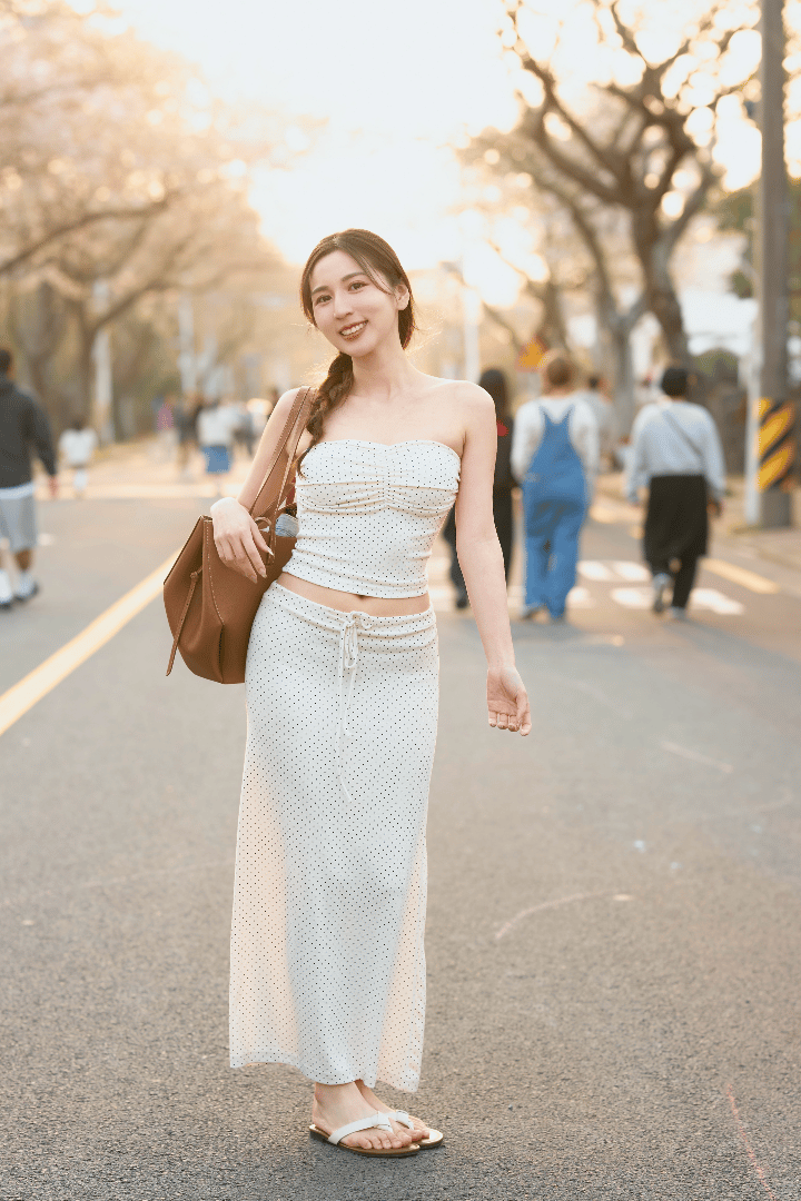 【 韓國親身搜羅系列｜Summer Vol.1 🍧 】法式春日感波點套裝［兩色入］