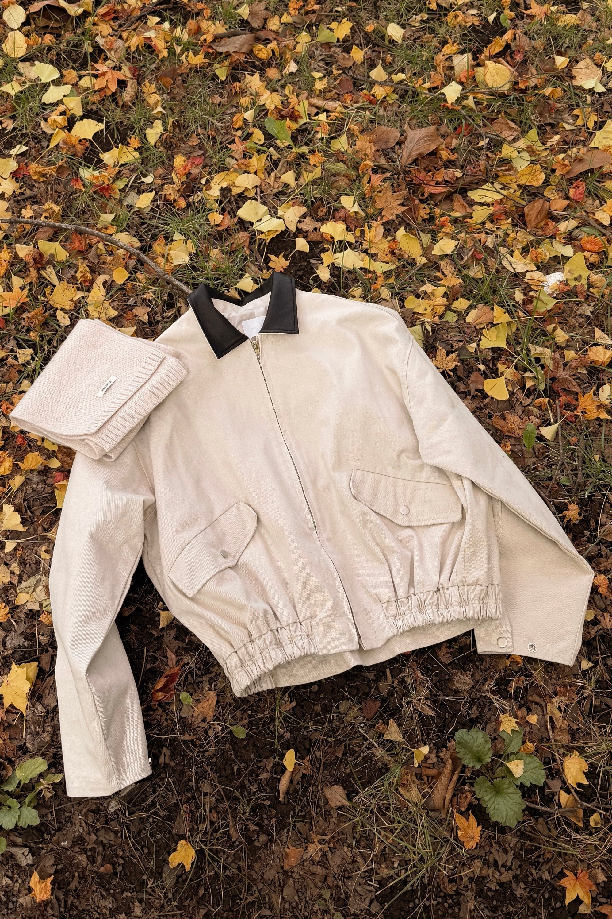 【 韓國親搜巡禮 · Week 2🥯 】《 UCO獨家款 》🗃️ Workwear 拼色皮革領外套