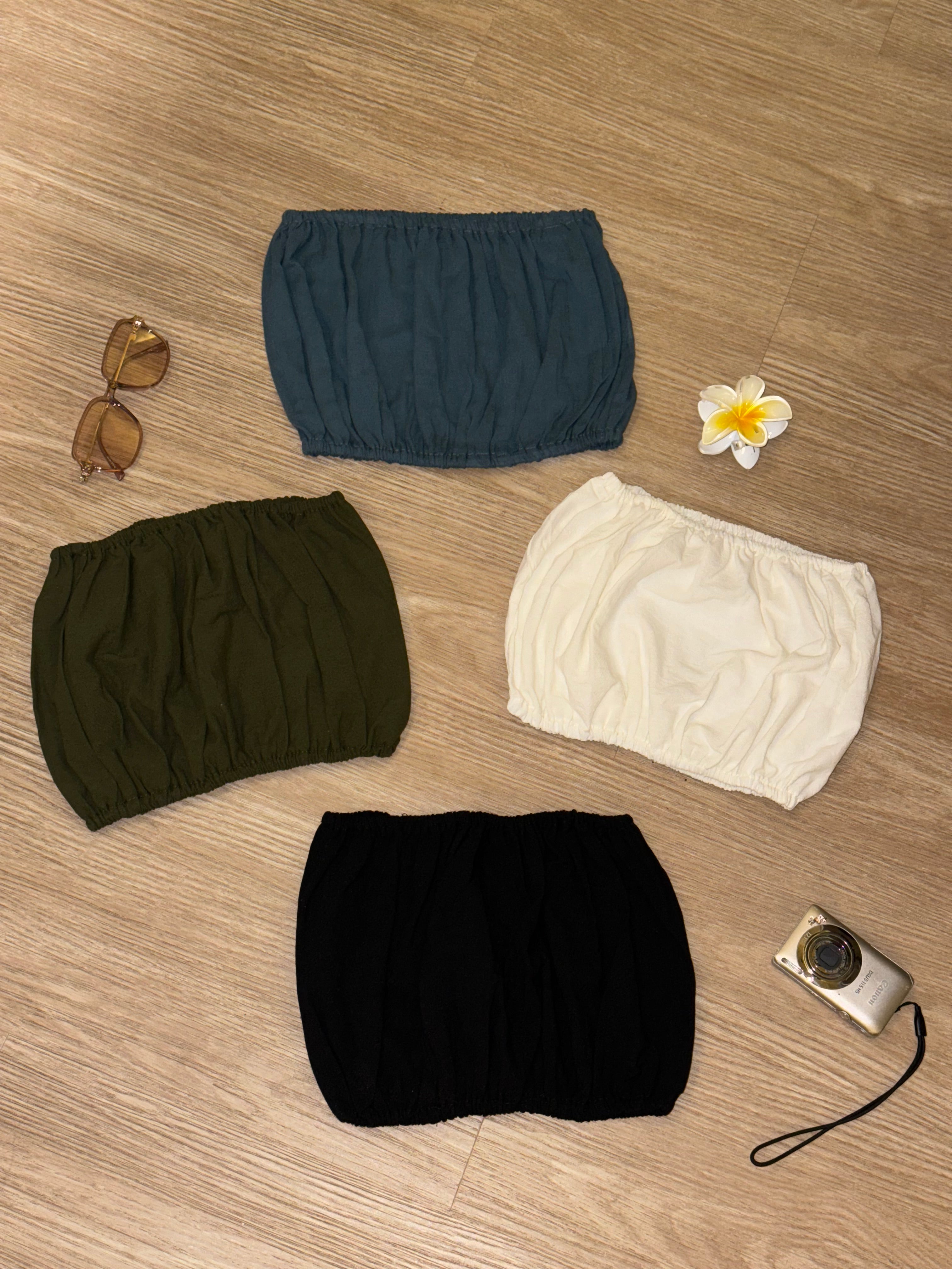 $99泰國薄棉麻系列｜Basic Tube top［四色入］