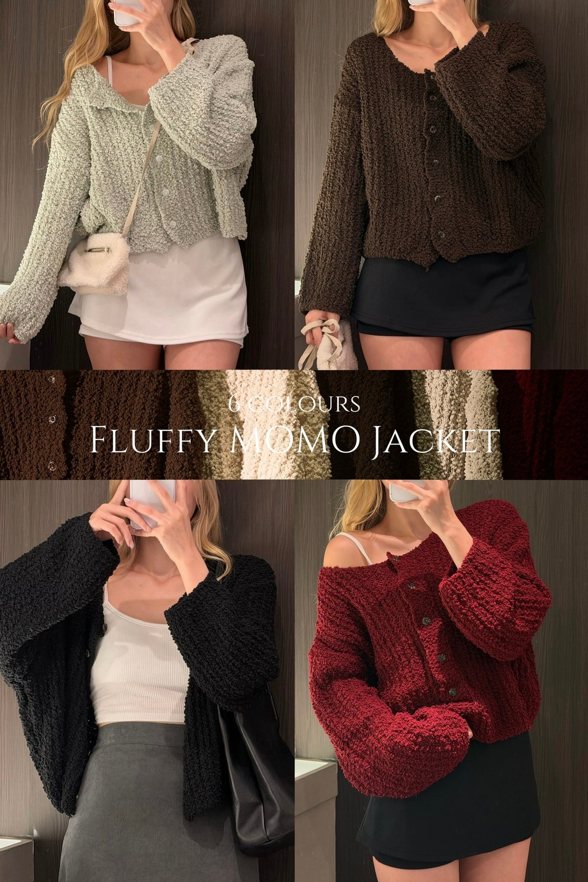 【 $99開季震撼價❗️ 】#2 | Fluffy重磅粒粒棉鈕扣毛衣［五色入］｜店主推薦 👘