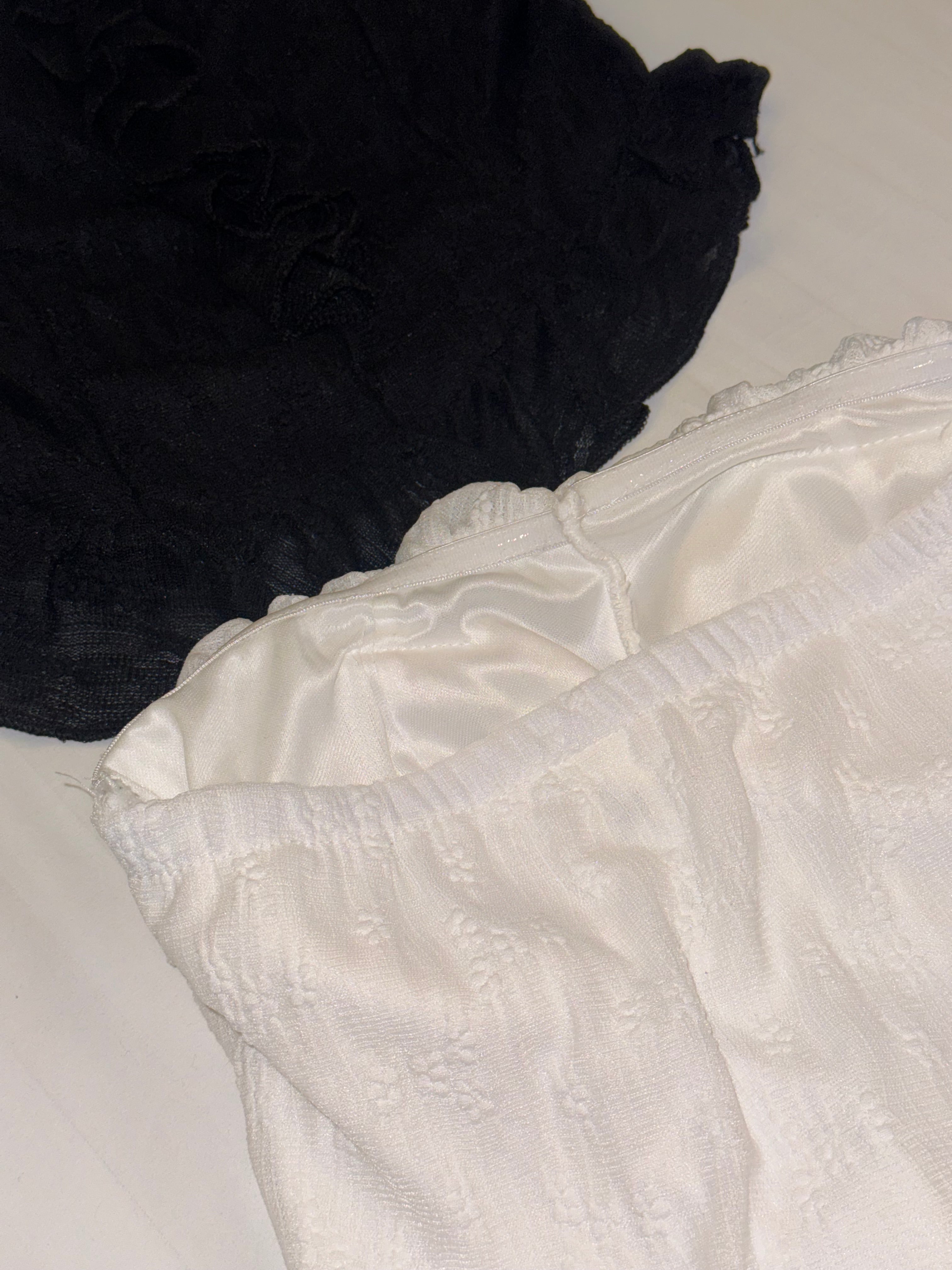 Softy Lace Collection🌸 溫柔不規則Tube Top［兩色入］￼￼