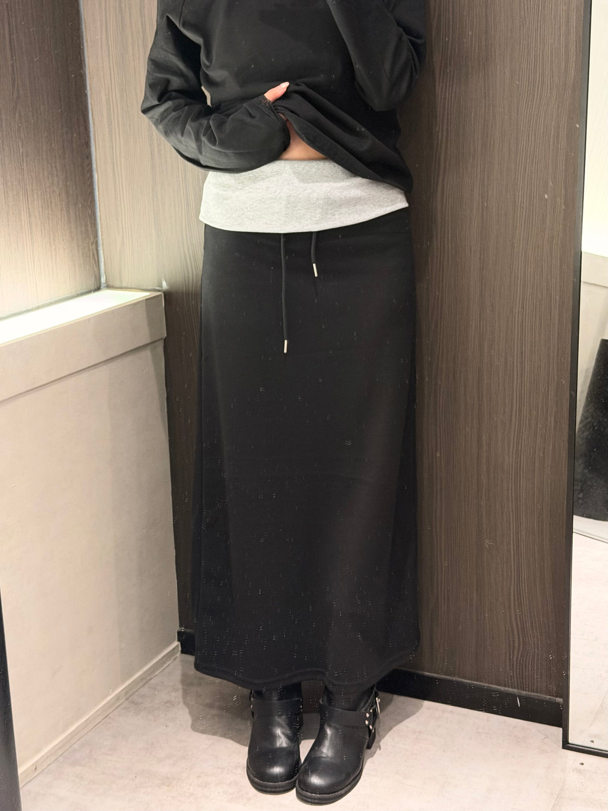 【 $99開季震撼價❗️ 】#27 | 韓系風格必入手～拼色休閑長裙［兩色入］