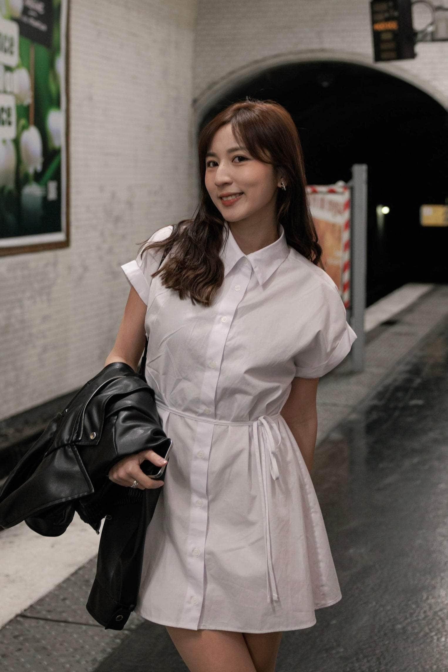 [New‼️] Clean-fit Shirt Dress [三色入]