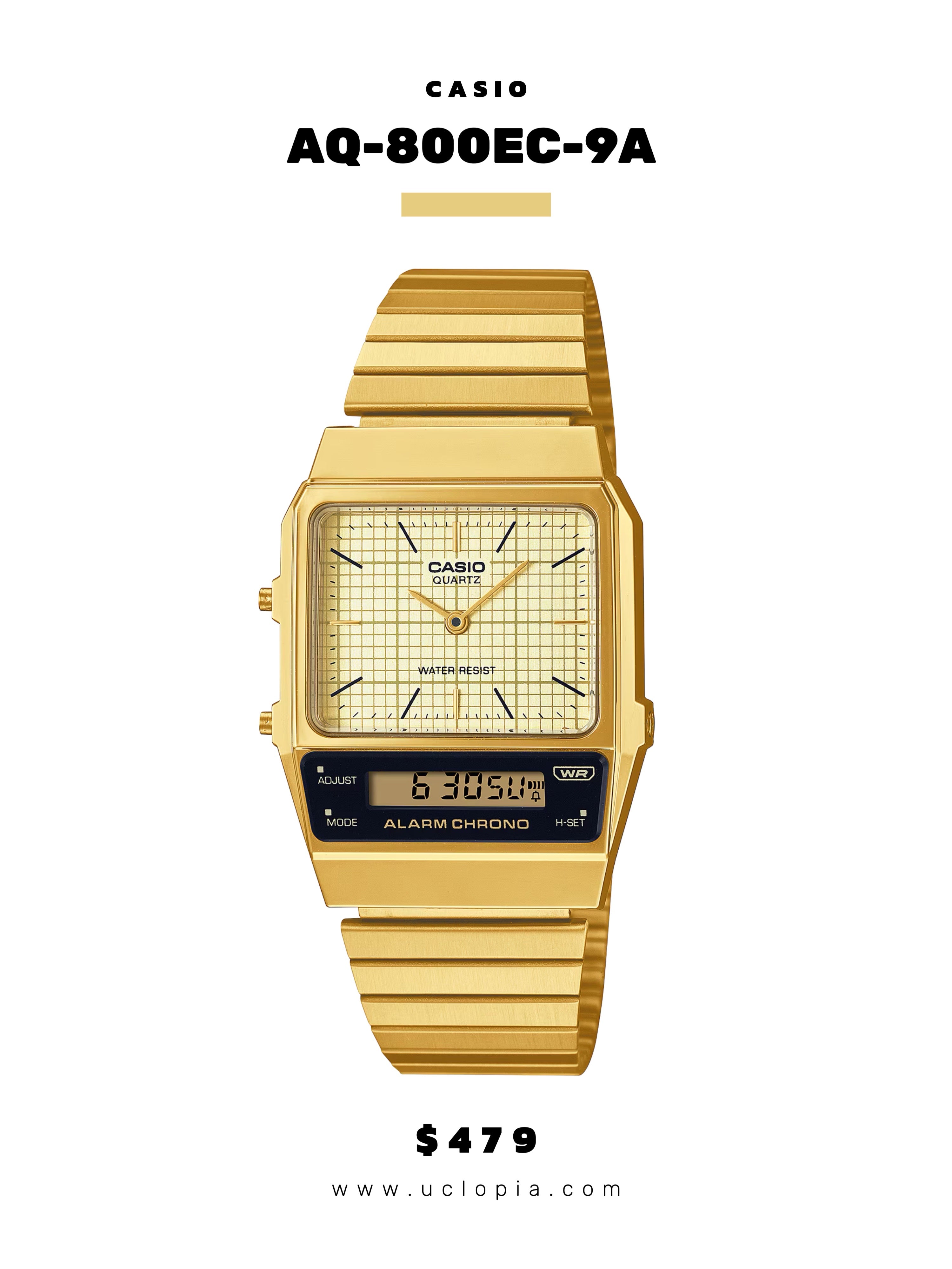 【 CASIO 】AQ-800E 復古雙面機械［五色入］