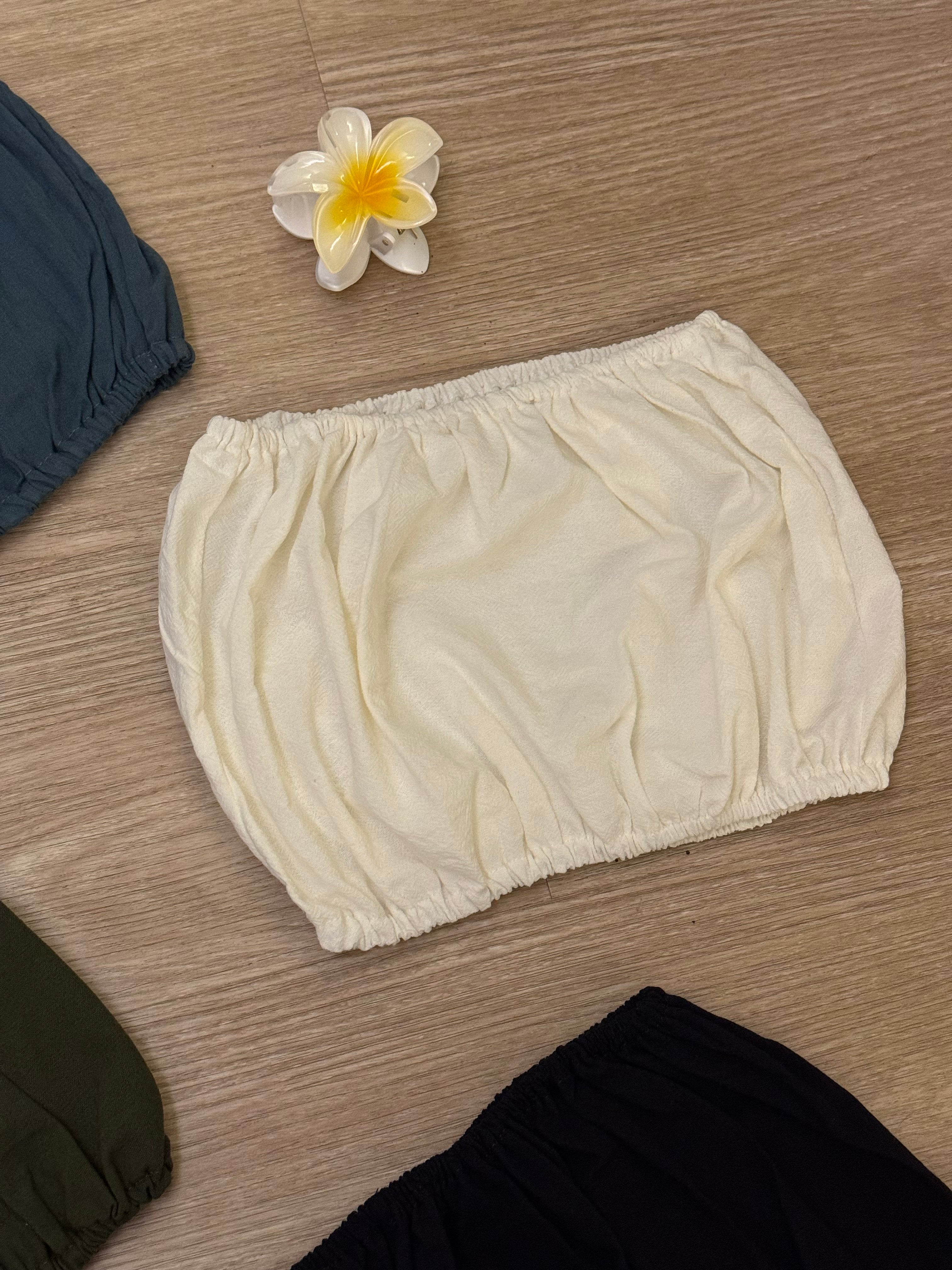 $99泰國薄棉麻系列｜Basic Tube top［四色入］