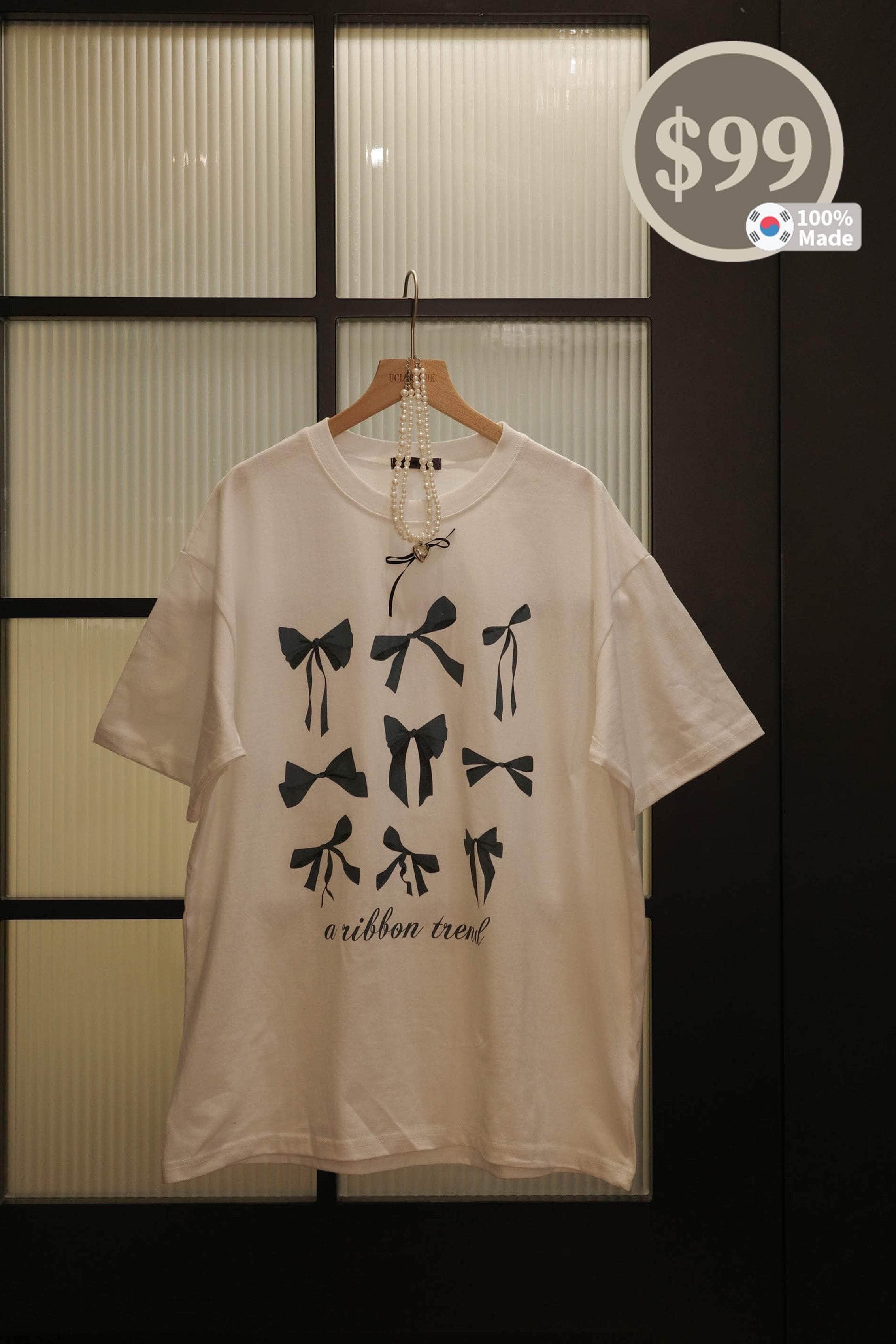 【$99震撼價 | 初春首團】#4 | Ribbon Print Tee