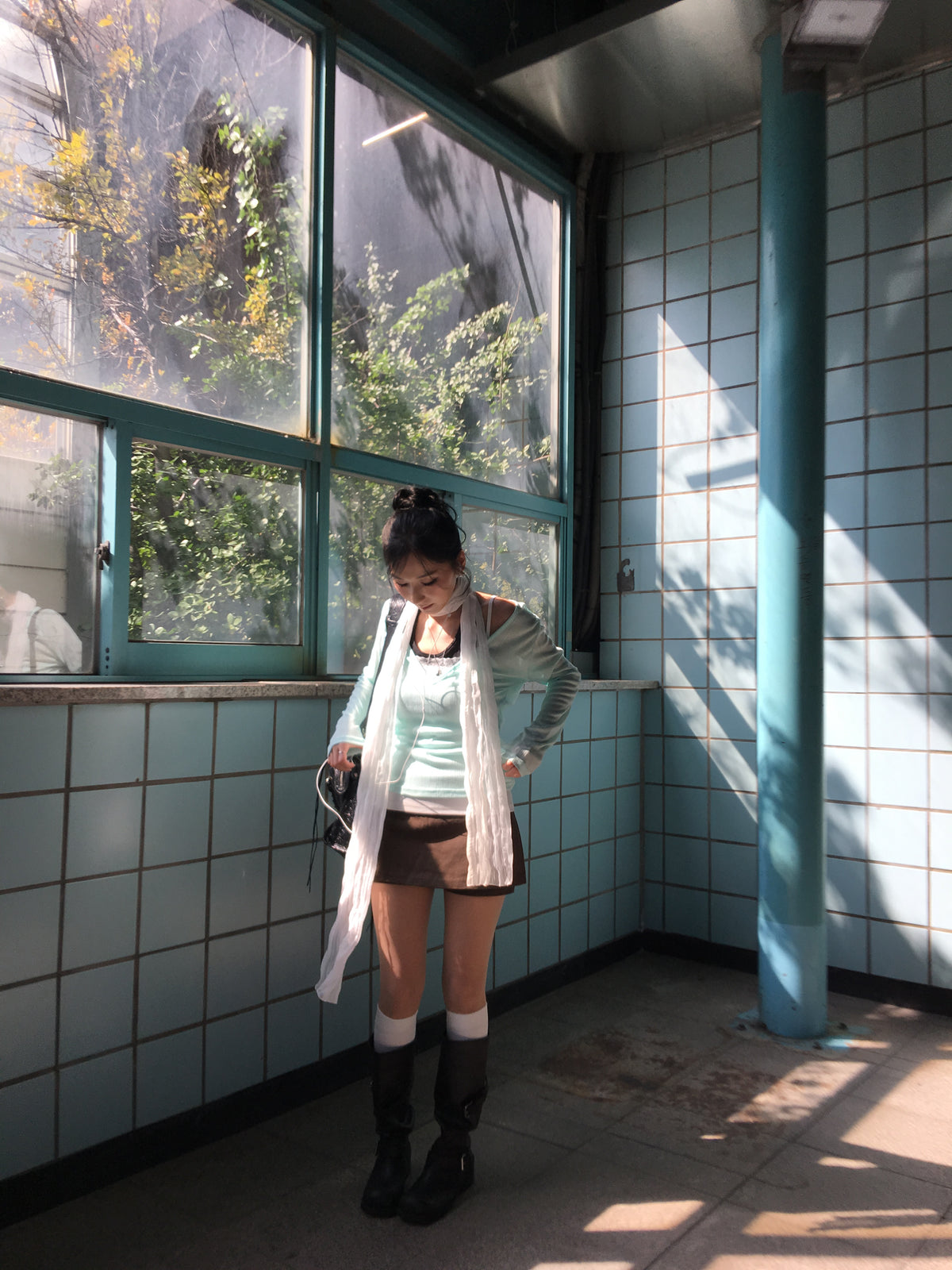 Earthy Colors Cotton A-line Skirt［三色入］