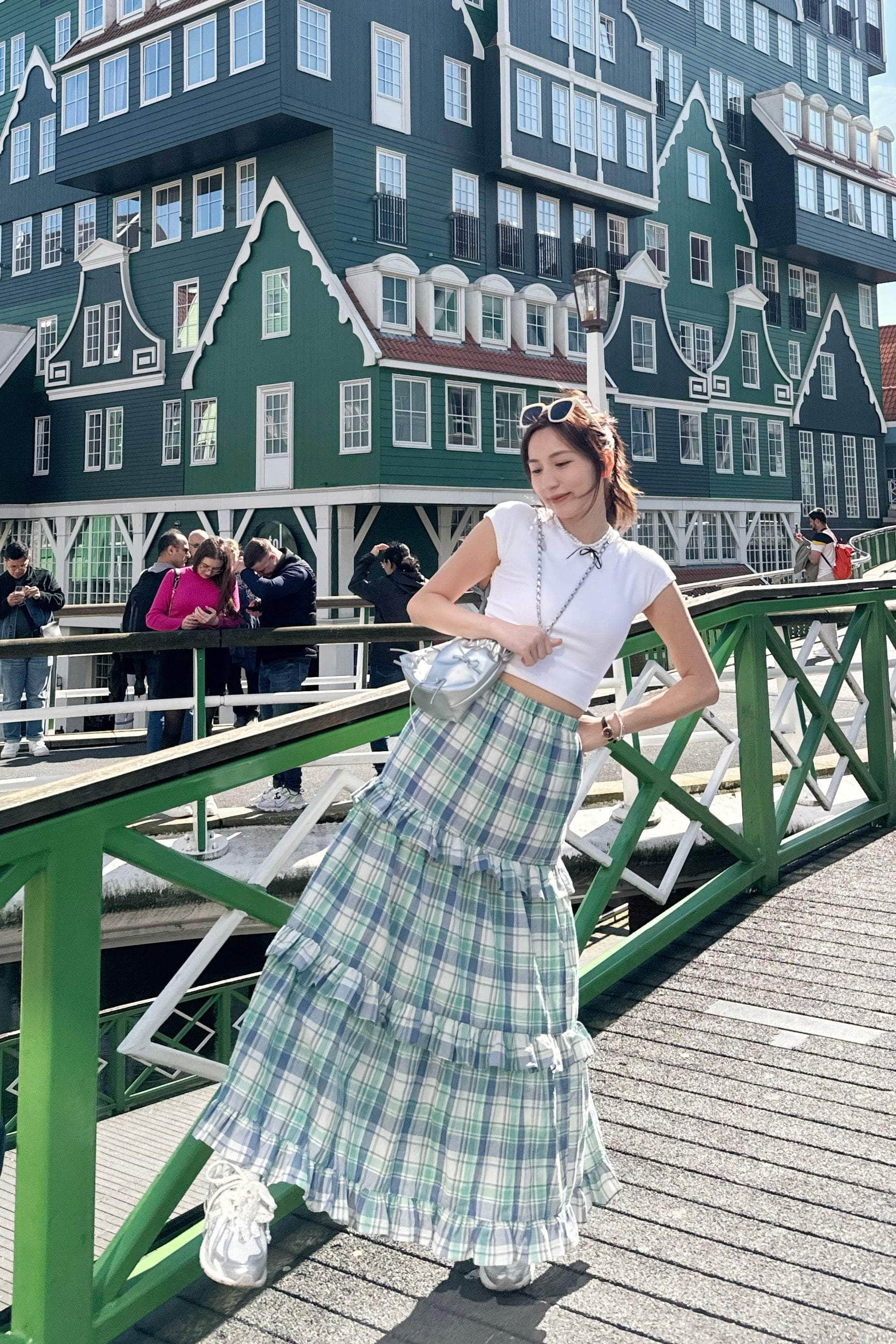 【旅行度假Vibe🏝️】別注個性款 🏞️ Osaka Checkered Dress [兩色入］￼