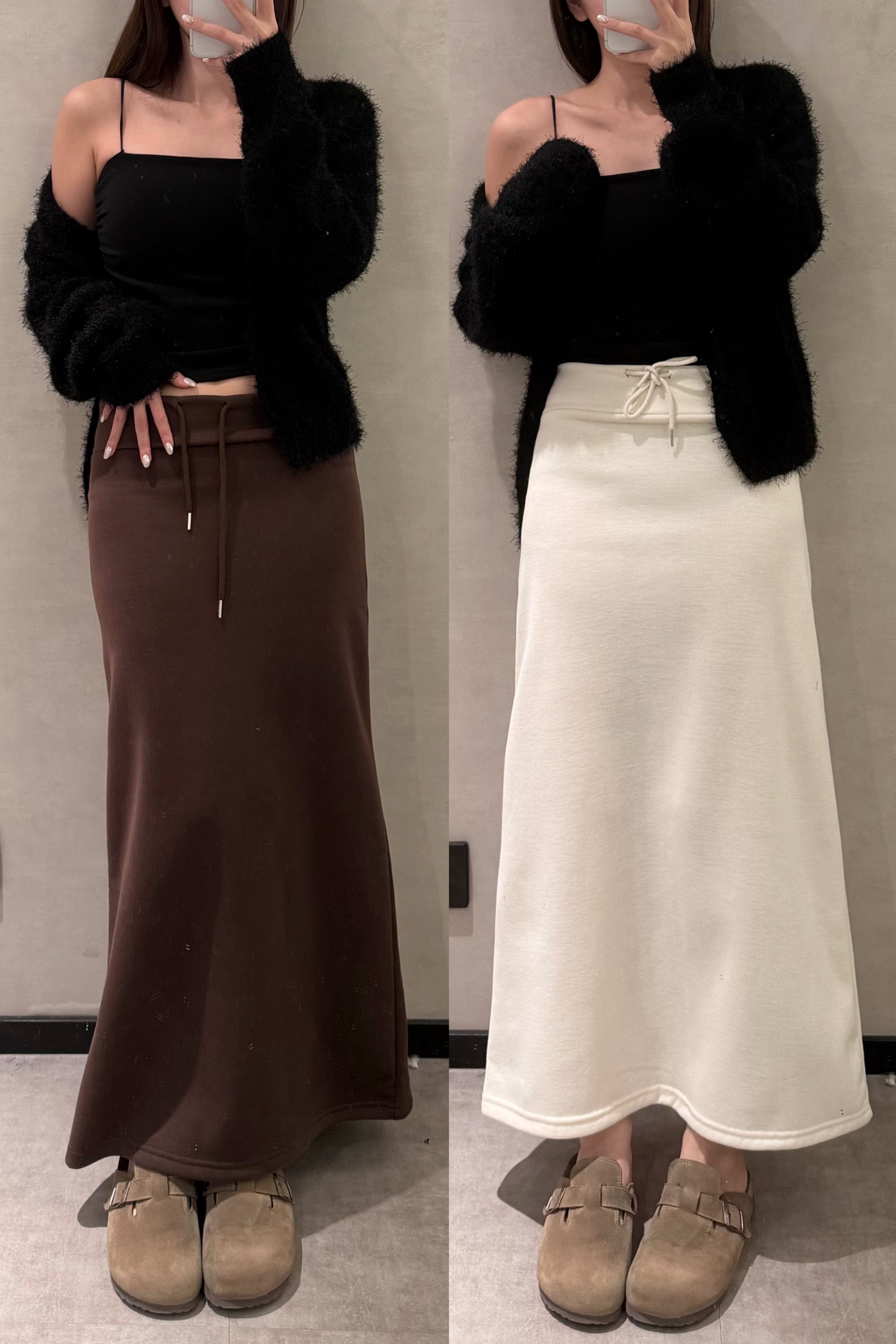 【 歷屆最精彩！$99震撼價❗️#14 】極舒適百搭絨底長裙［四色入］| 店主推薦👘❣️