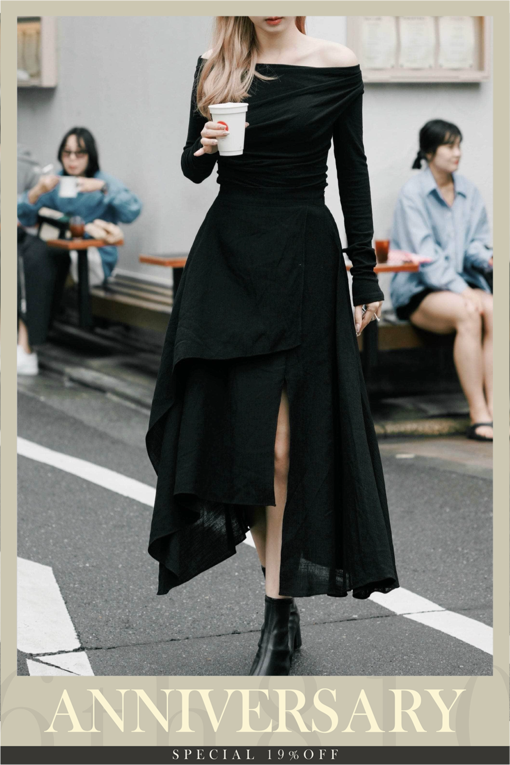 超有層次感開叉裙 Layer Layer Layer Dress [兩色入]