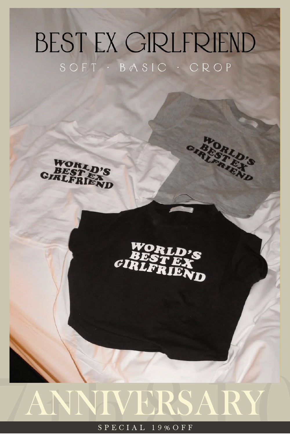 【Ready for Summer ?! 🏝️🍹】World's Best Ex Girlfriend Top ［Available in 3 colors］