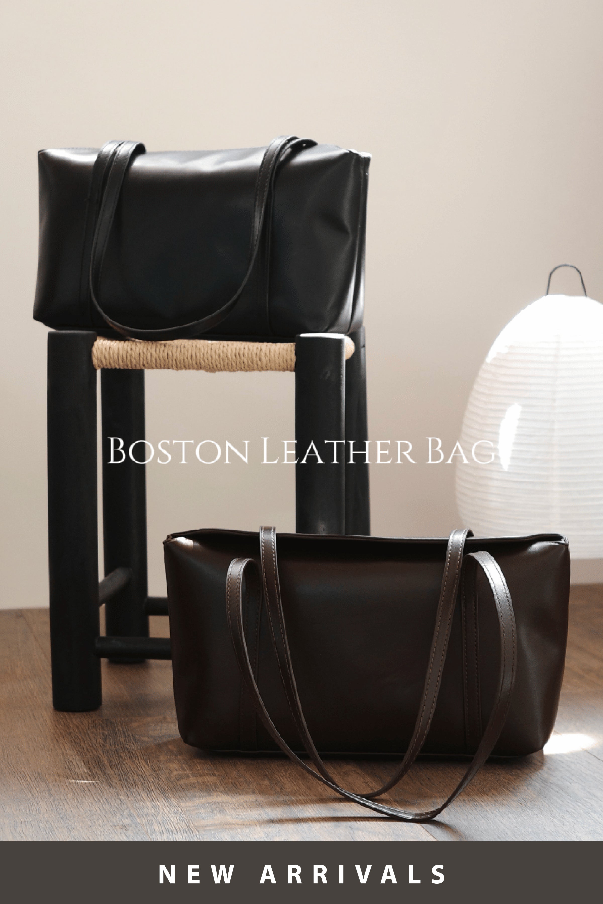 Boston Leather Bag［兩色入］