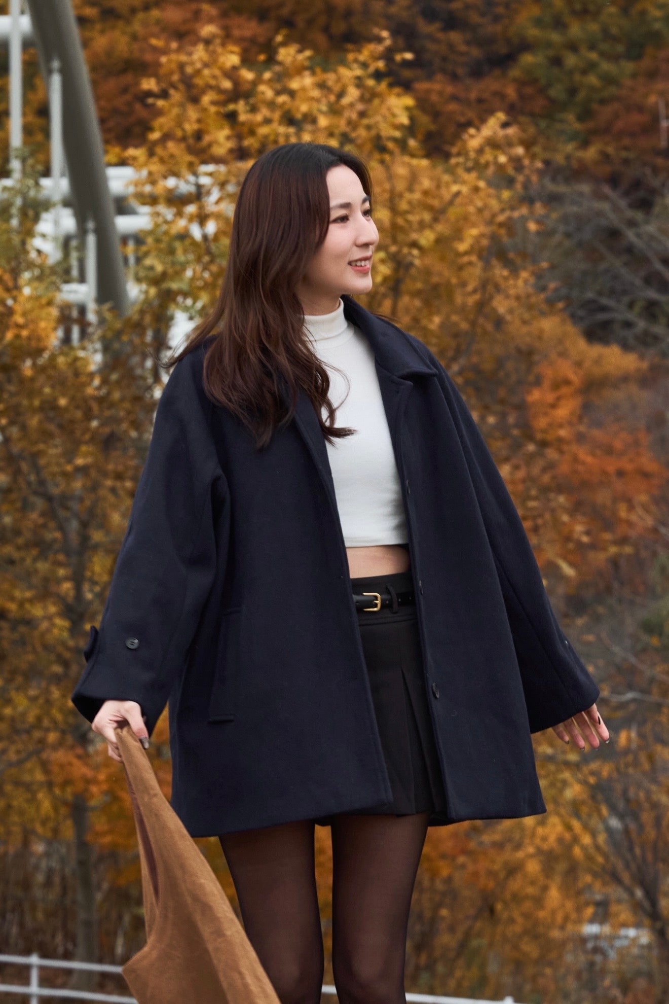 【2025新品最終回🎇】【UCO MADE】小斗篷翻領毛呢外套［三色入］