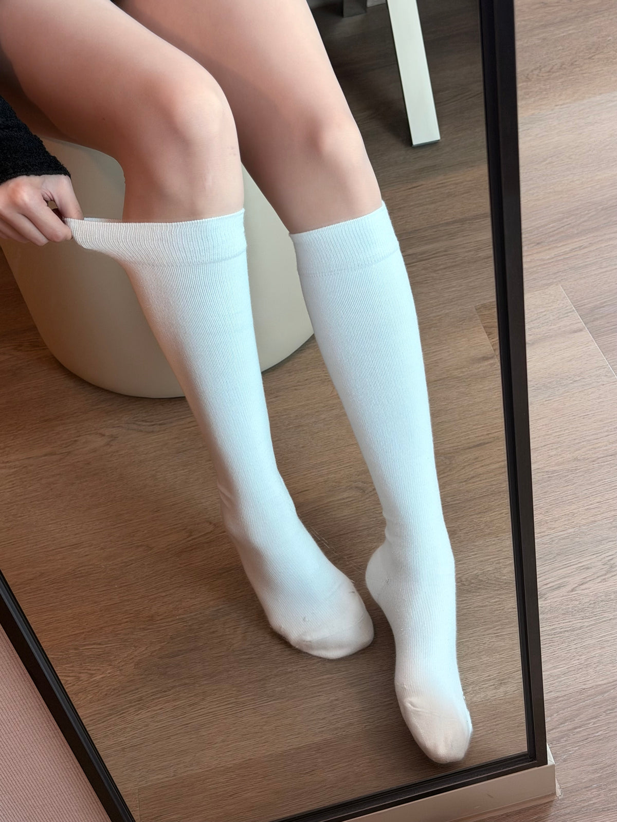着boot必入手～不下滑不移位！壓力修型長襪［兩色入］