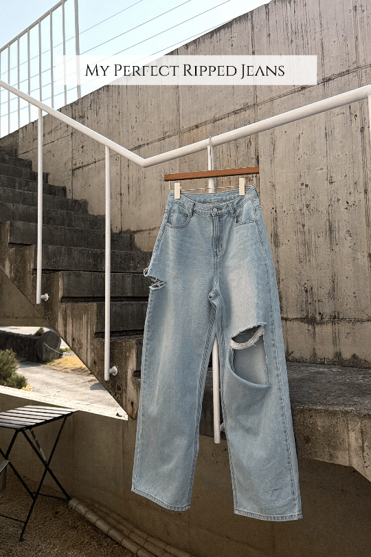 【春日韓國連線🇰🇷🌸】完美比例完美顏色 💯 My Perfect Ripped Jeans