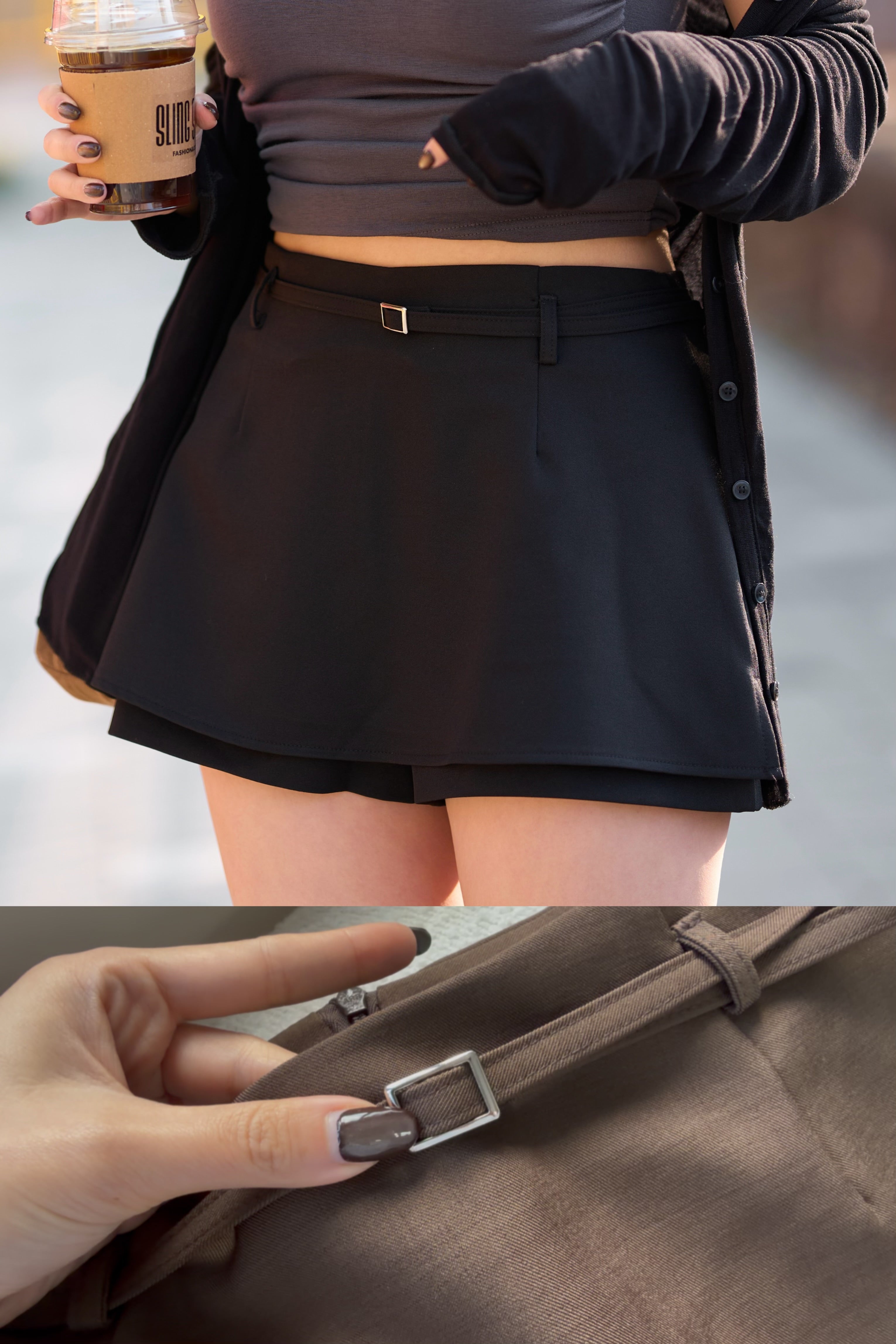 【 韓國親搜巡禮 · Week 1🪵 】精緻女生必入的精緻A字褲裙［三色入］