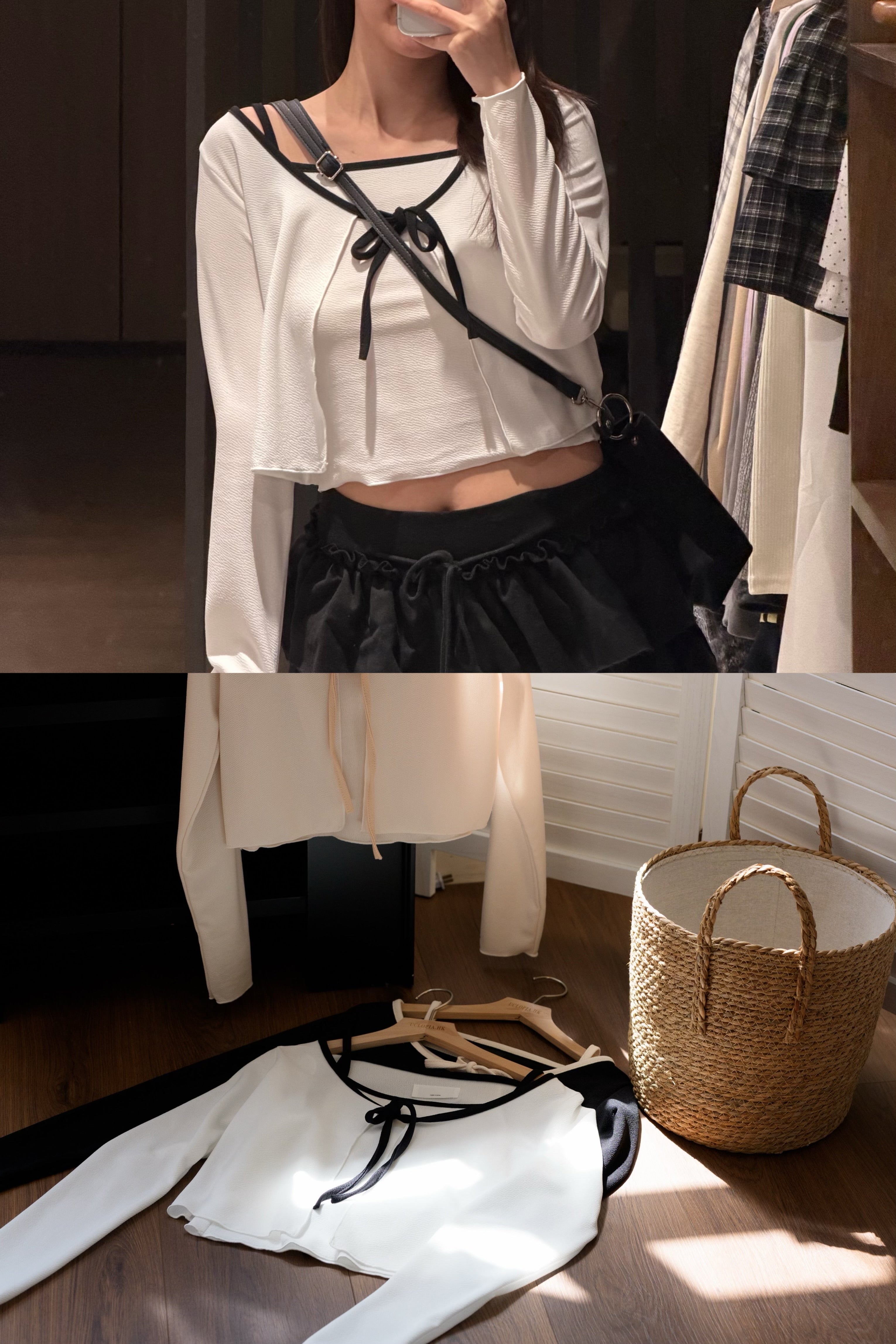 【 歷屆最大型！秋冬$99震撼價❗️#17 】溫柔拼色邊兩件套 背心+外套［三色入］