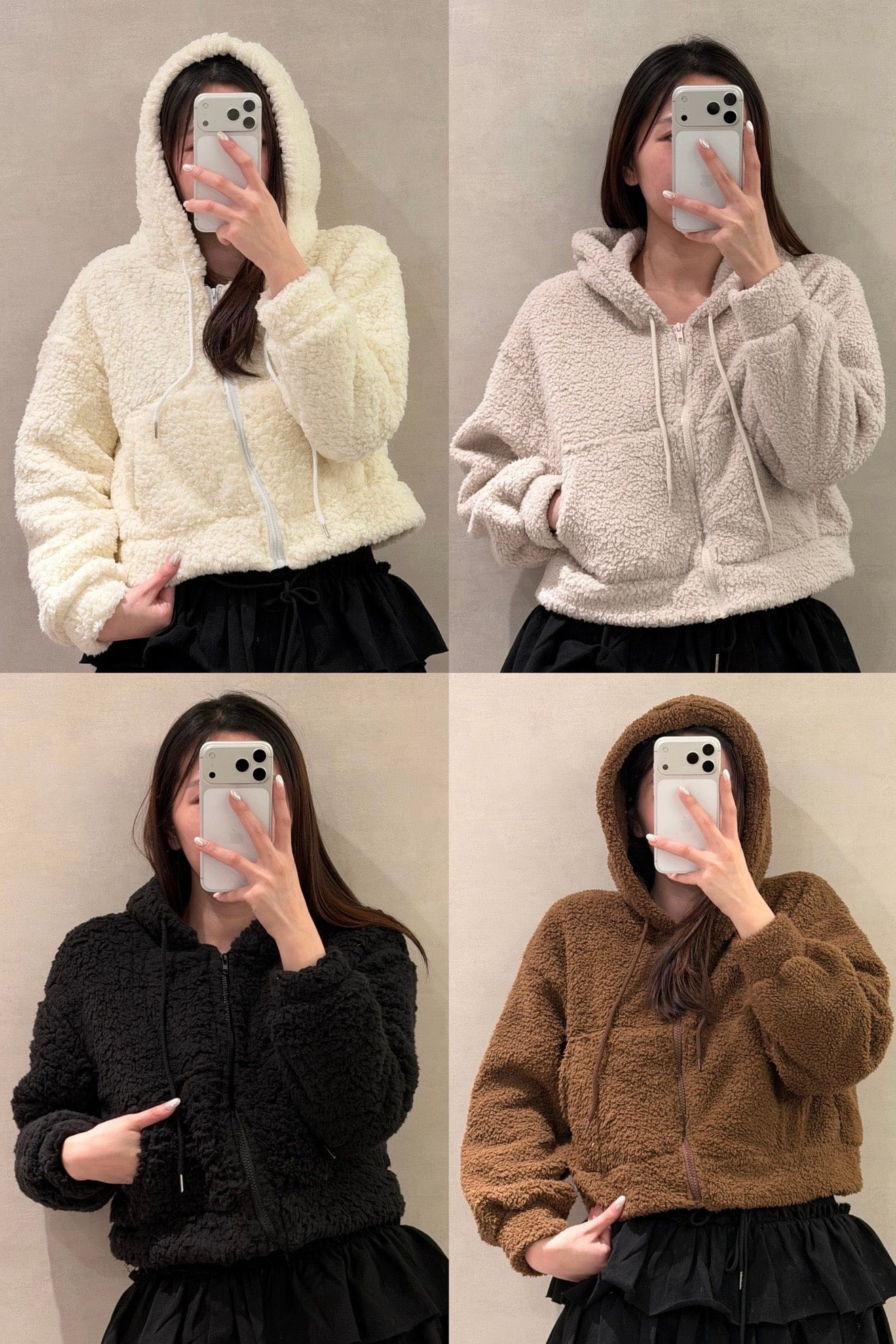 【 歷屆最精彩！$99震撼價❗️#2 】軟軟毛毛拉鍊短外套［四色入］