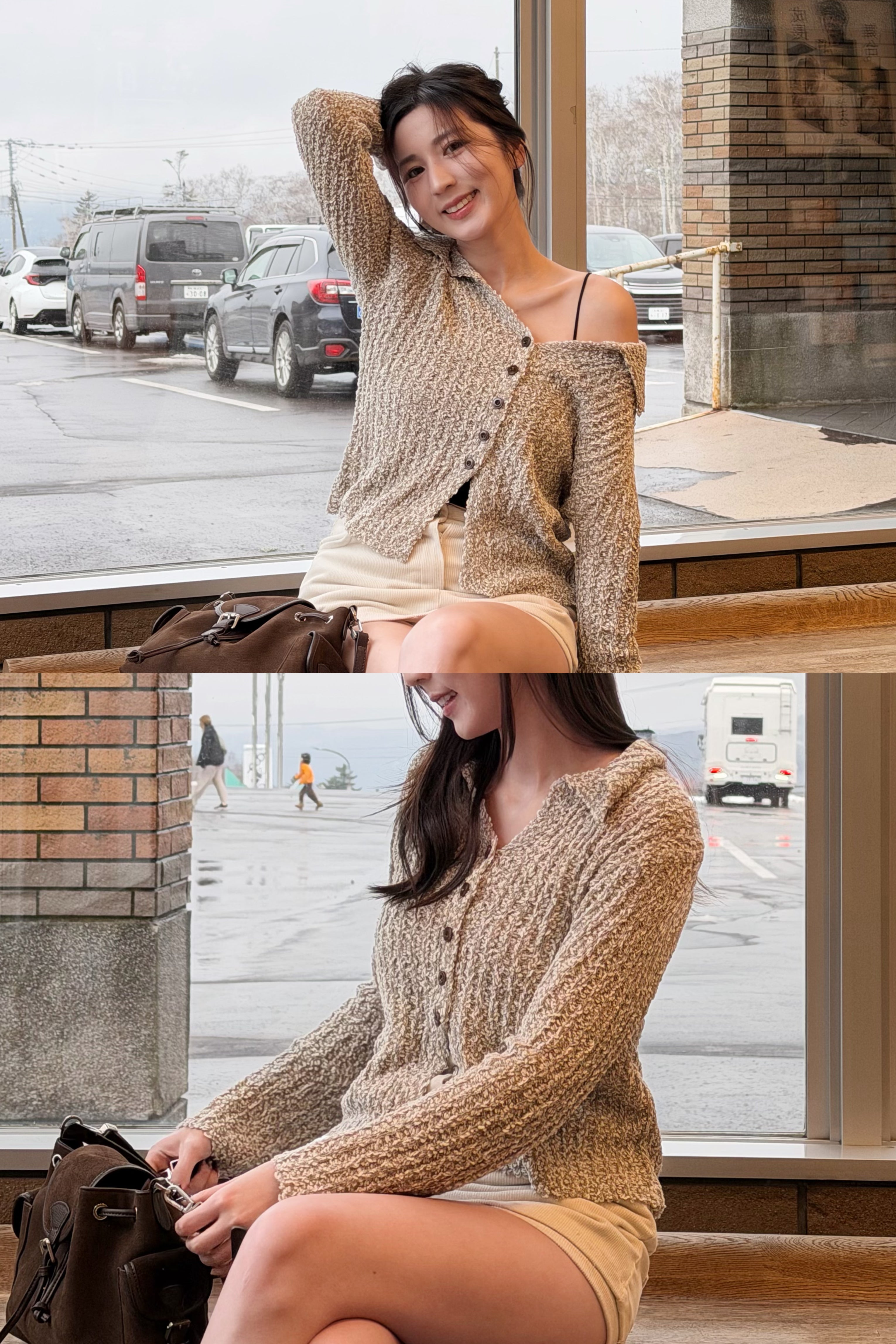 【Early Christmas🍷🎄】雪米翻領鈕扣上衣［三色入］