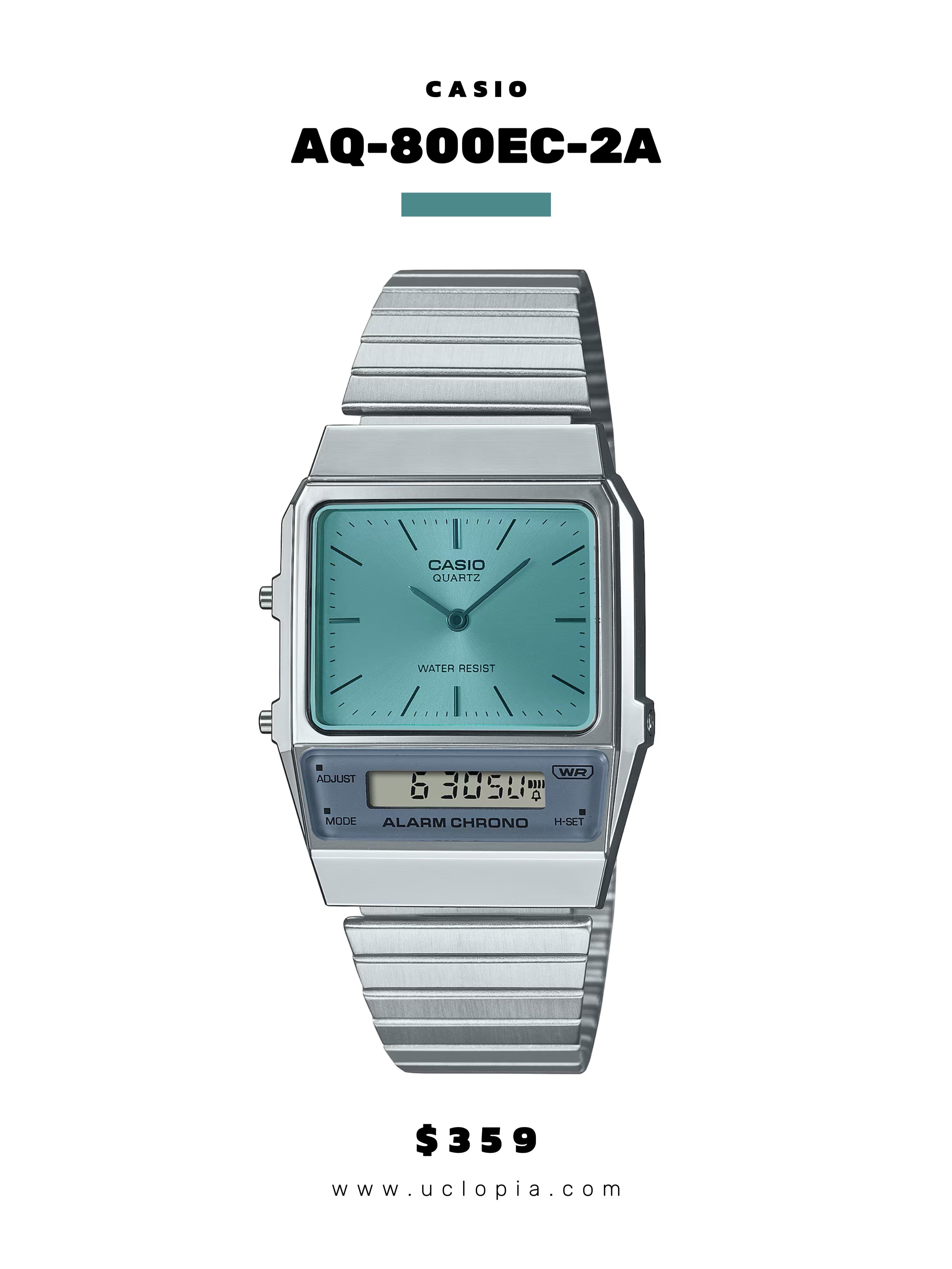 【 CASIO 】AQ-800E 復古雙面機械［五色入］