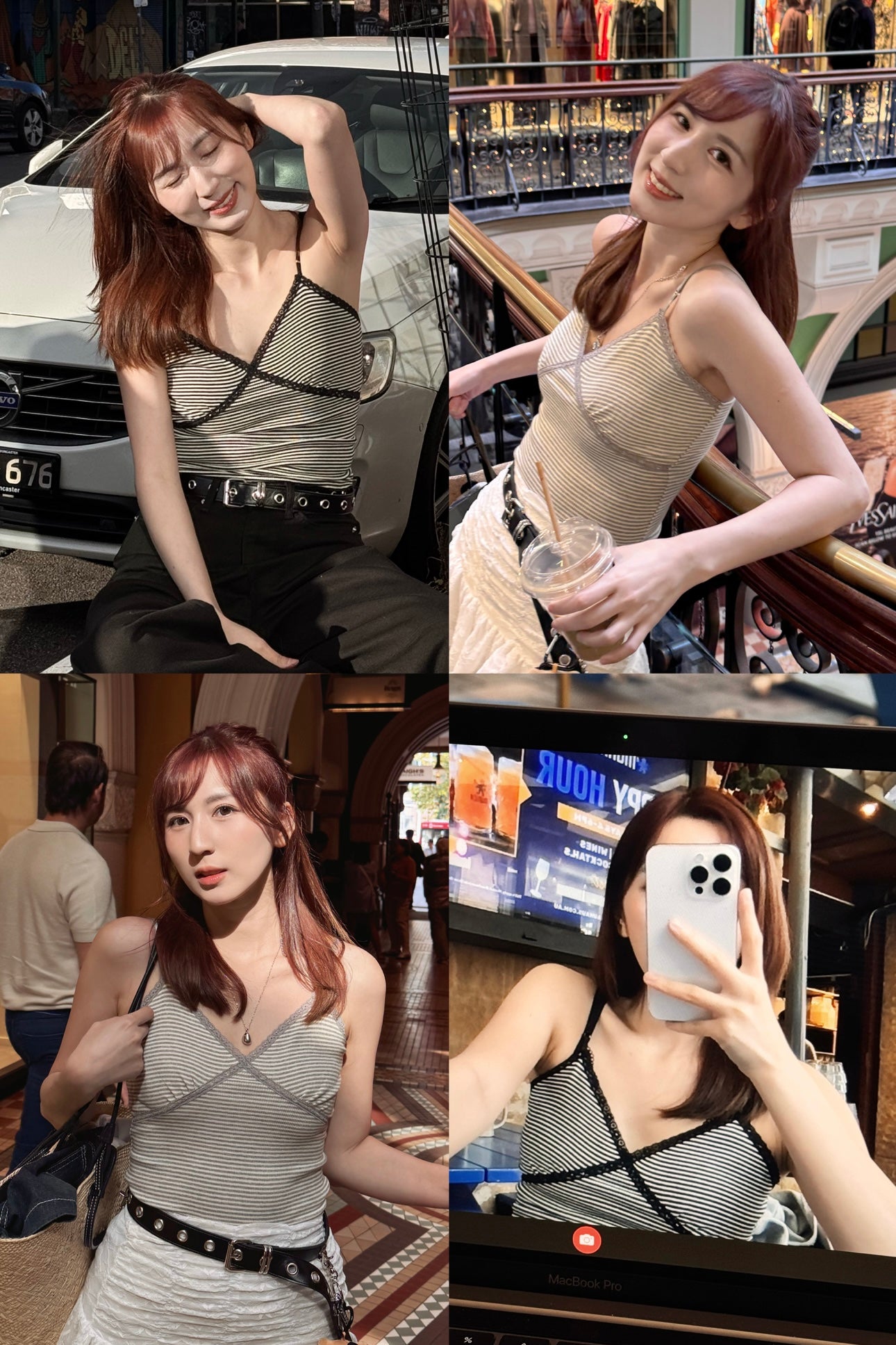 【𝐇𝐎𝐓 𝐒𝐔𝐌𝐌𝐄𝐑 🏝️ 大型上架！】小性感花邊條紋Cami vest［兩色入］