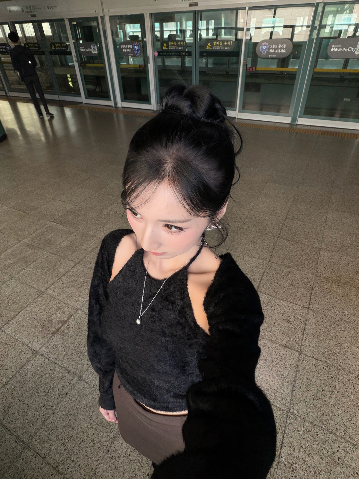 滿滿溫柔感💕滑捋捋馬海毛套裝 掛頸背心+小外套［三色入］￼￼