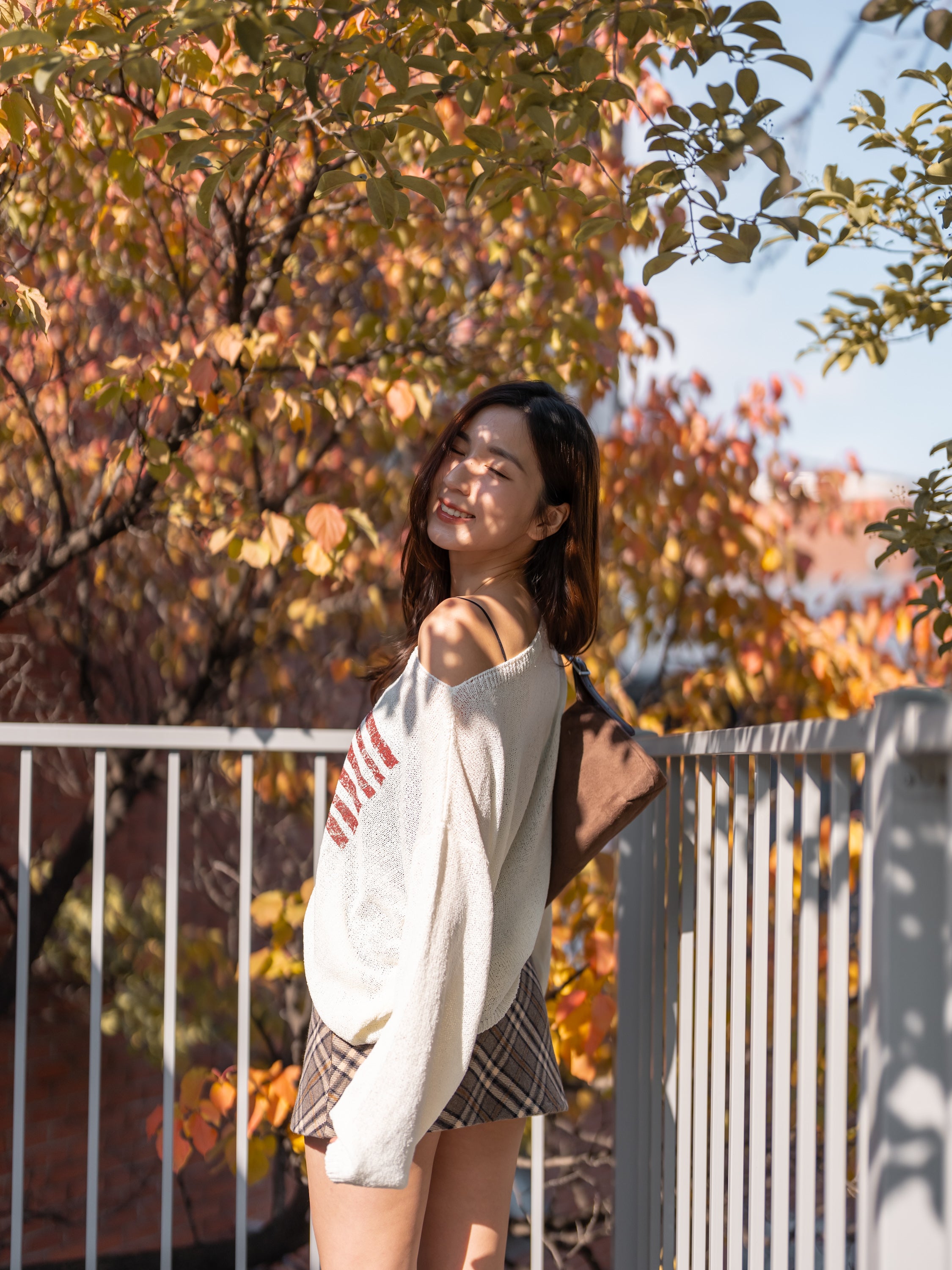 【秋冬的連線🍁】USA國旗針織寬鬆上衣［兩色入］