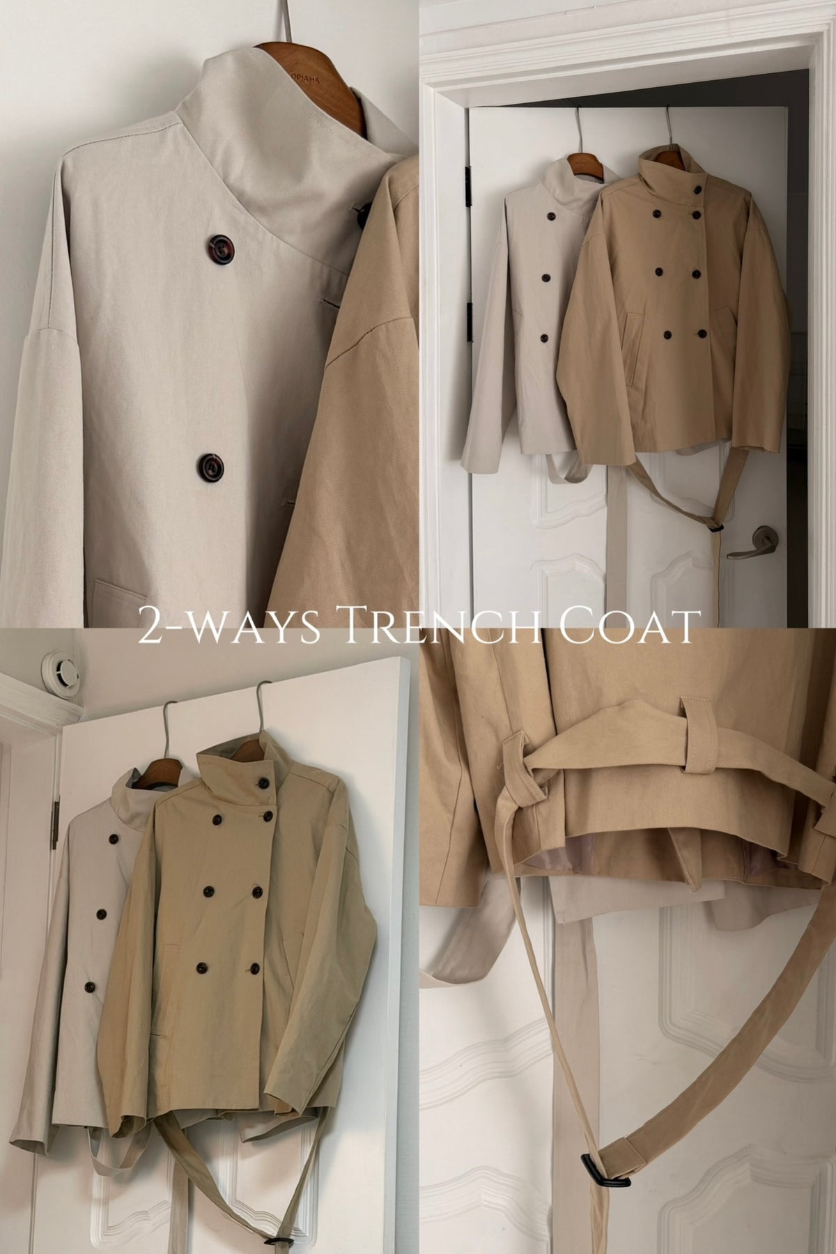 【連線限定價$329❗️】2026大熱必入！2-ways Trench Coat［兩色入］