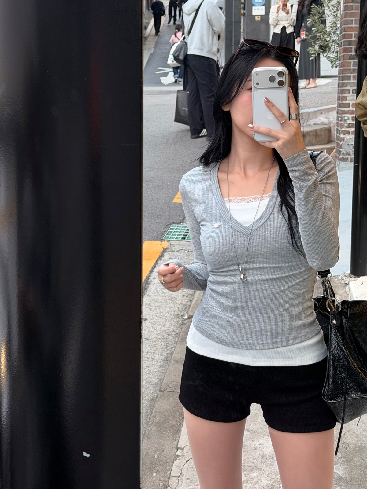 店主大推！加絨～超級無敵百搭貼臀小黑褲