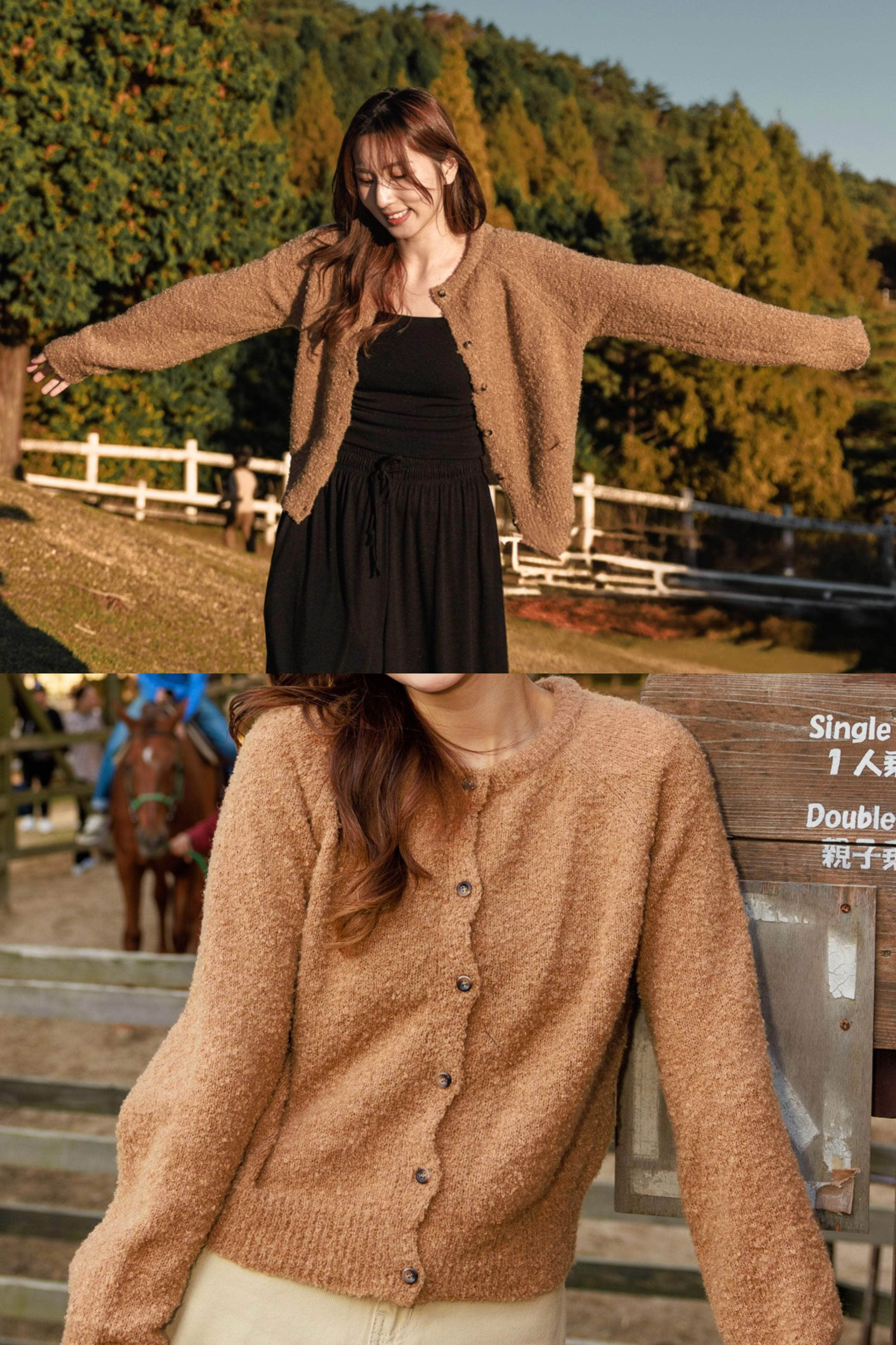 【圈圈棉系列】Teddy Cardigan