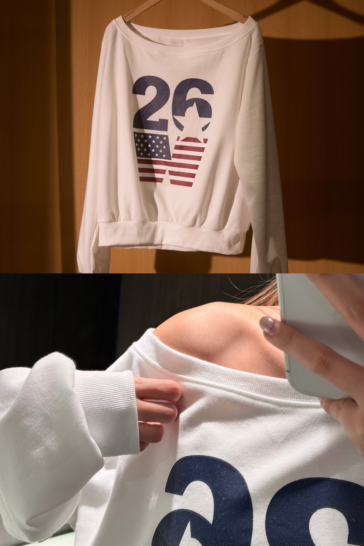 【 $99開季震撼價❗️ 】#40 | USA大領口薄衛衣