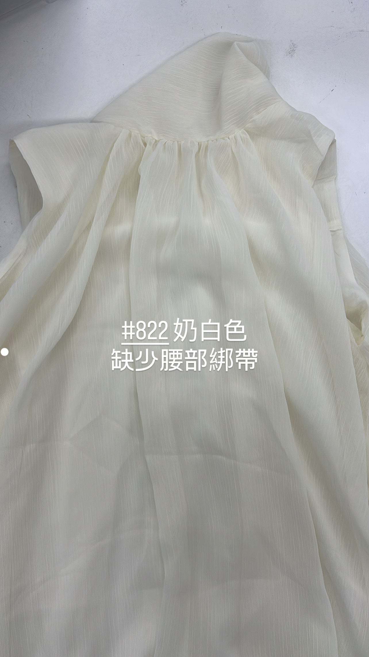 【瑕疵品❗️】江南Onni高雅雪紡綁帶上衣［兩色入］