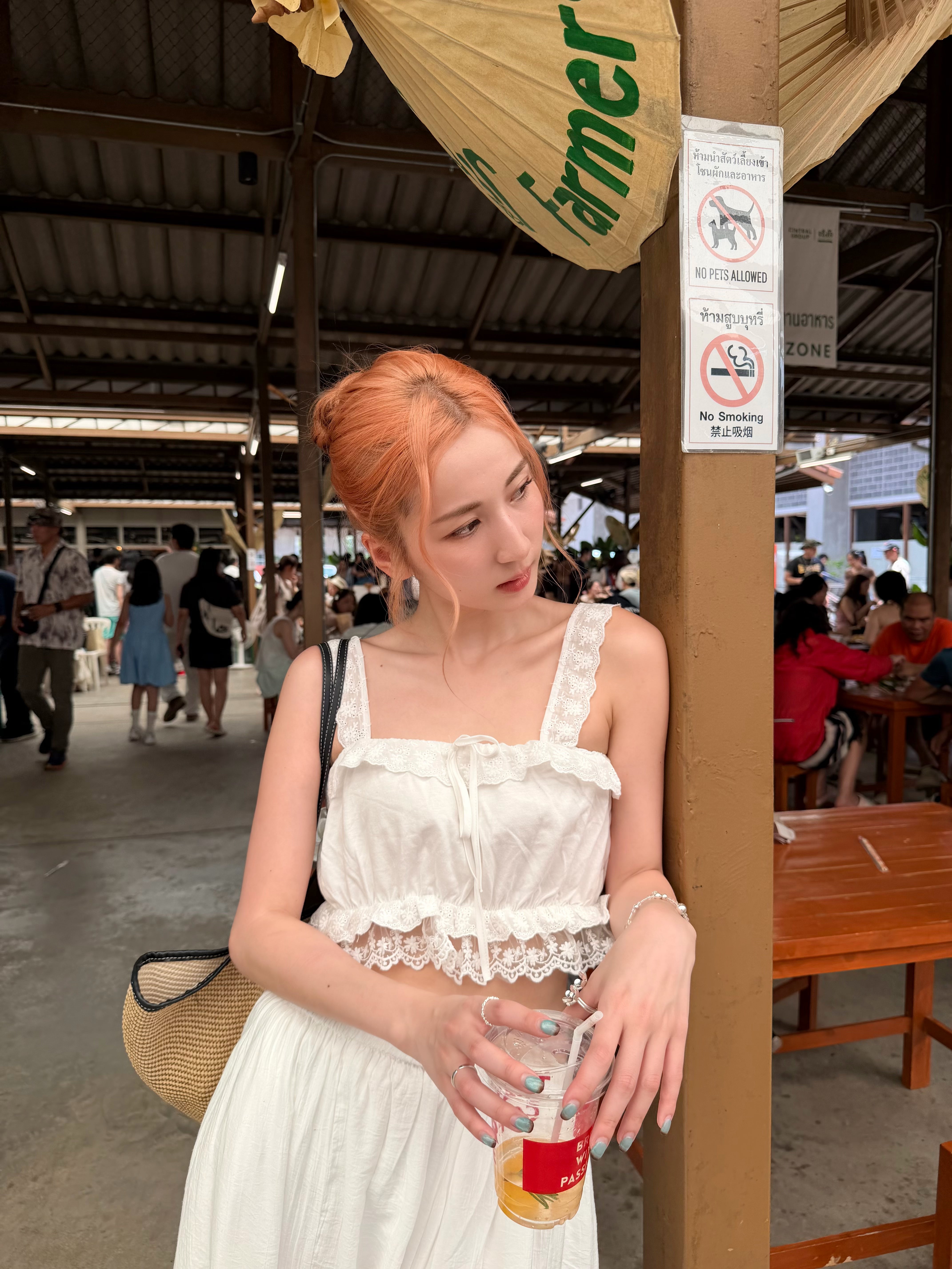 【 夏日炎炎泰國連線☀️🇹🇭 】#5 清新甜美女孩必入！So cute So sweet Top［兩色入］