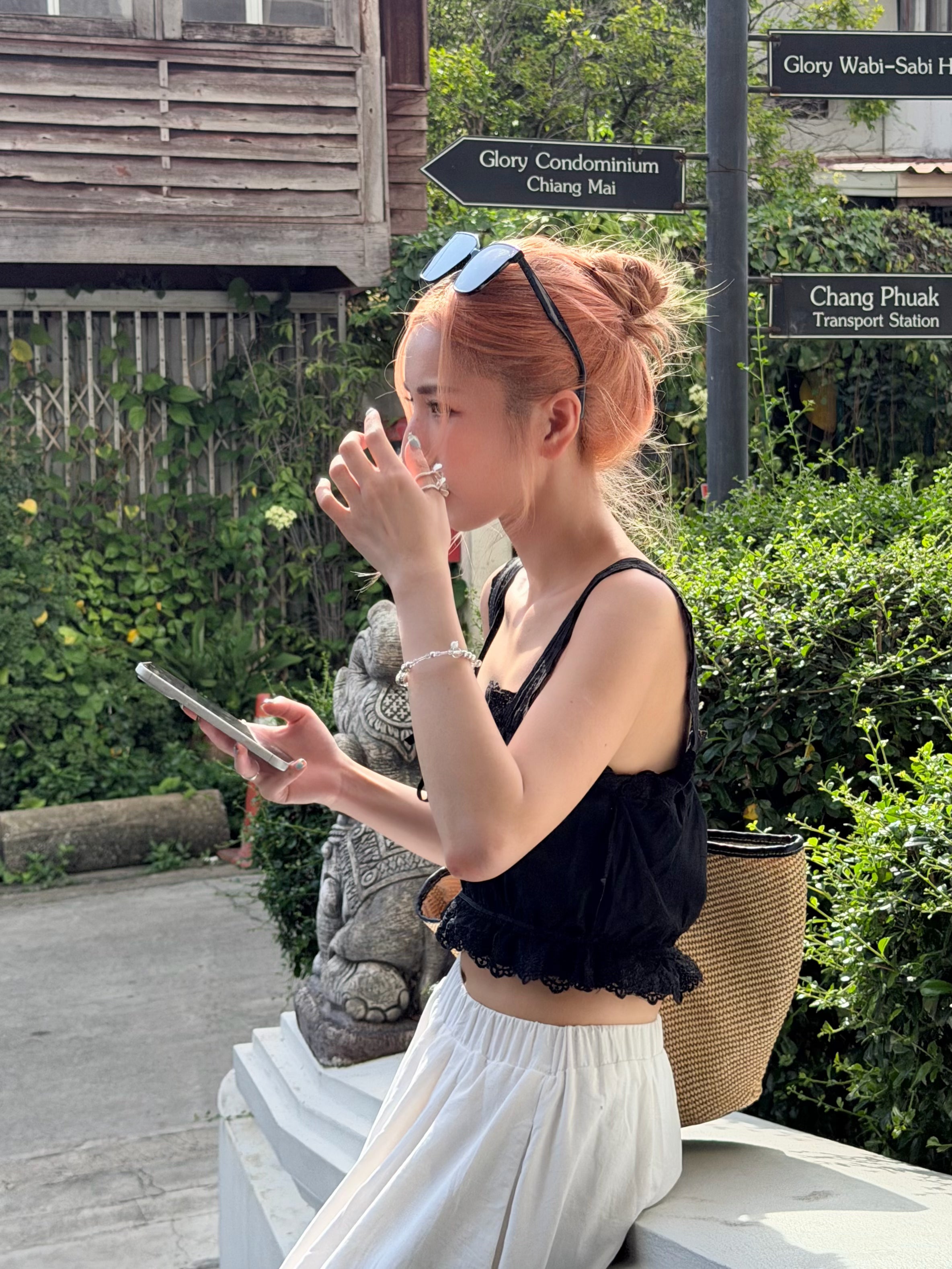 【 夏日炎炎泰國連線☀️🇹🇭 】#5 清新甜美女孩必入！So cute So sweet Top［兩色入］