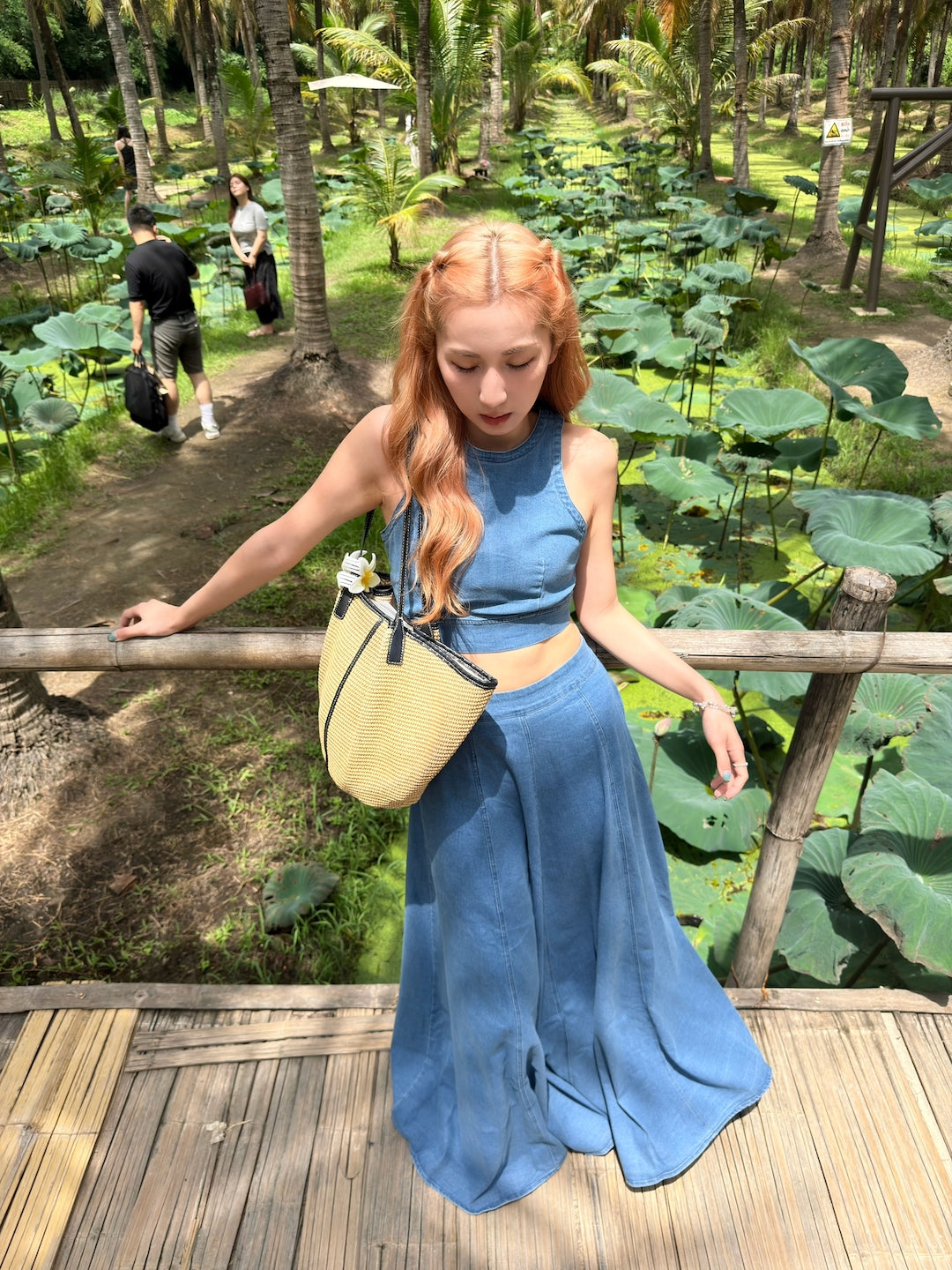 【 夏日炎炎泰國連線☀️🇹🇭 】#12 軟軟嘅牛仔布 💙 法式度假牛仔套裝［兩色入］