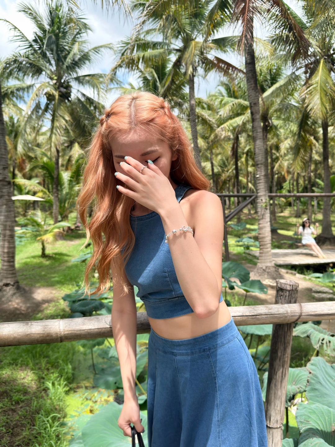 【 夏日炎炎泰國連線☀️🇹🇭 】#12 軟軟嘅牛仔布 💙 法式度假牛仔套裝［兩色入］