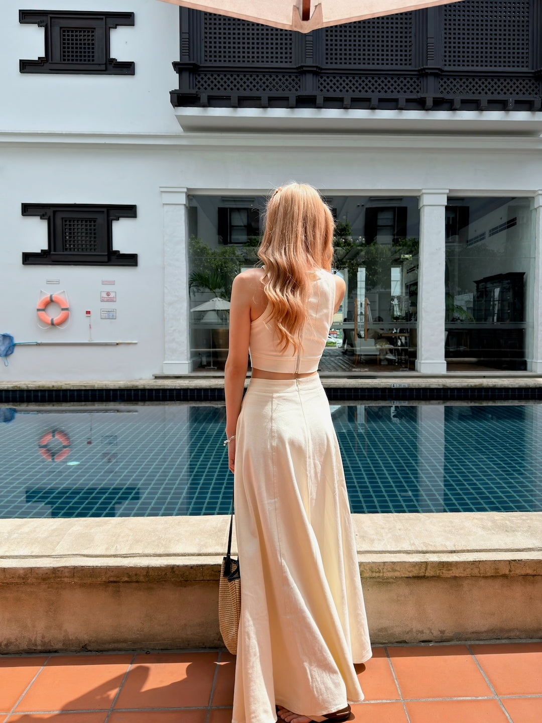 【 夏日炎炎泰國連線☀️🇹🇭 】#12 軟軟嘅牛仔布 💙 法式度假牛仔套裝［兩色入］