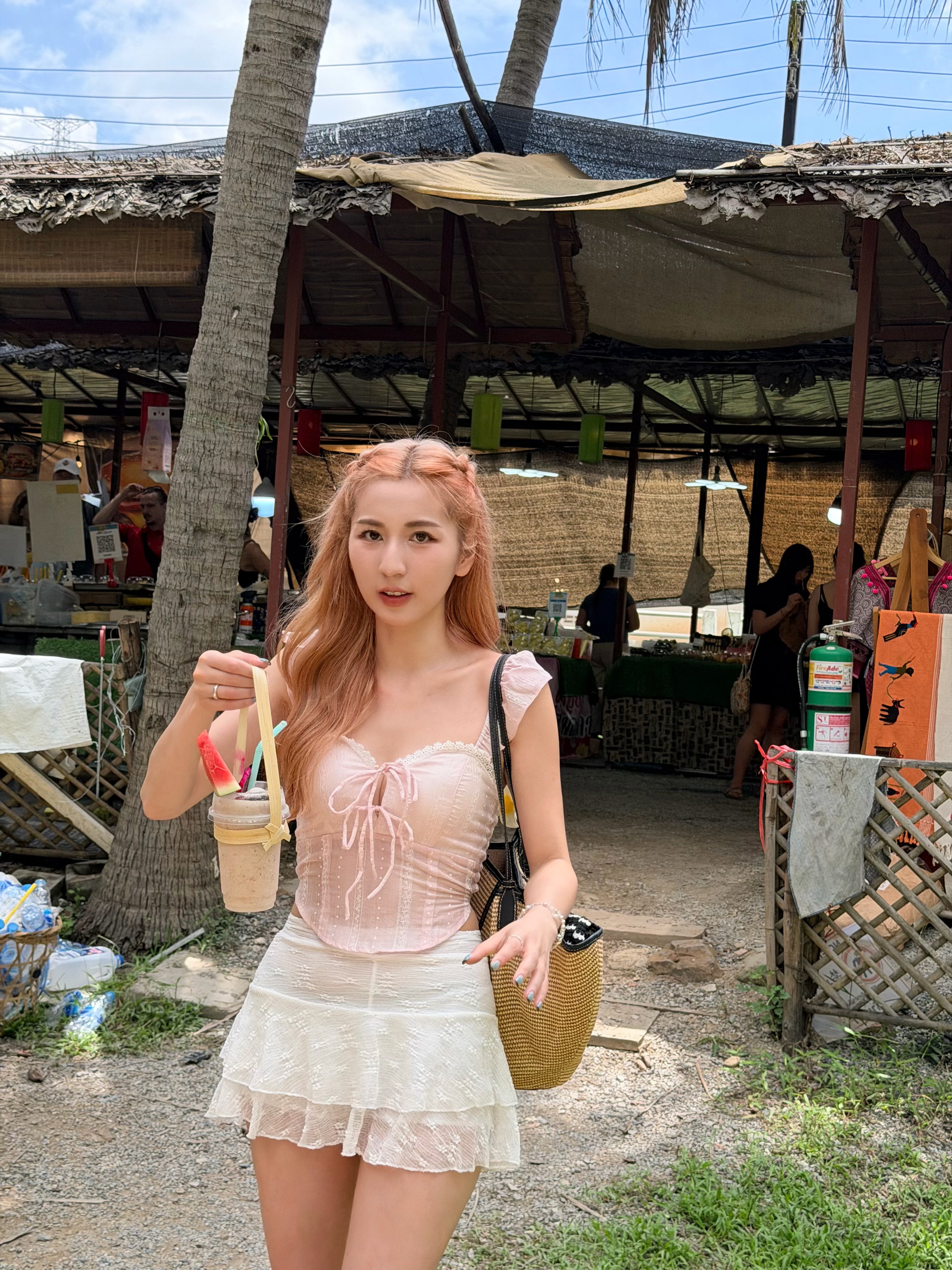 【 夏日炎炎泰國連線☀️🇹🇭 】#6 大推甜美多穿法 🍒 4-ways Sweetie top - with pads［四色入］