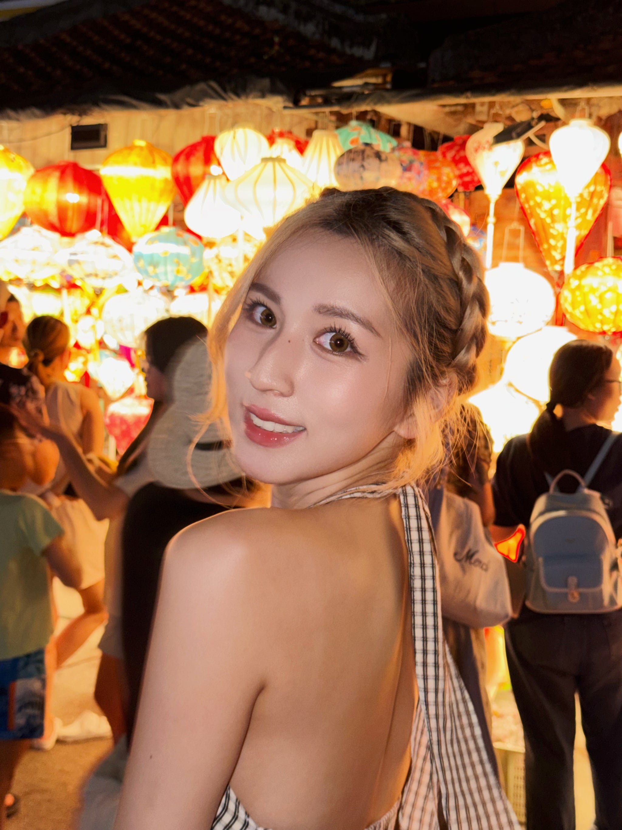 【🇹🇭泰國連線最後一擊！】#9 小個子必入！綁帶掛頸V領格仔連身裙［三色入］