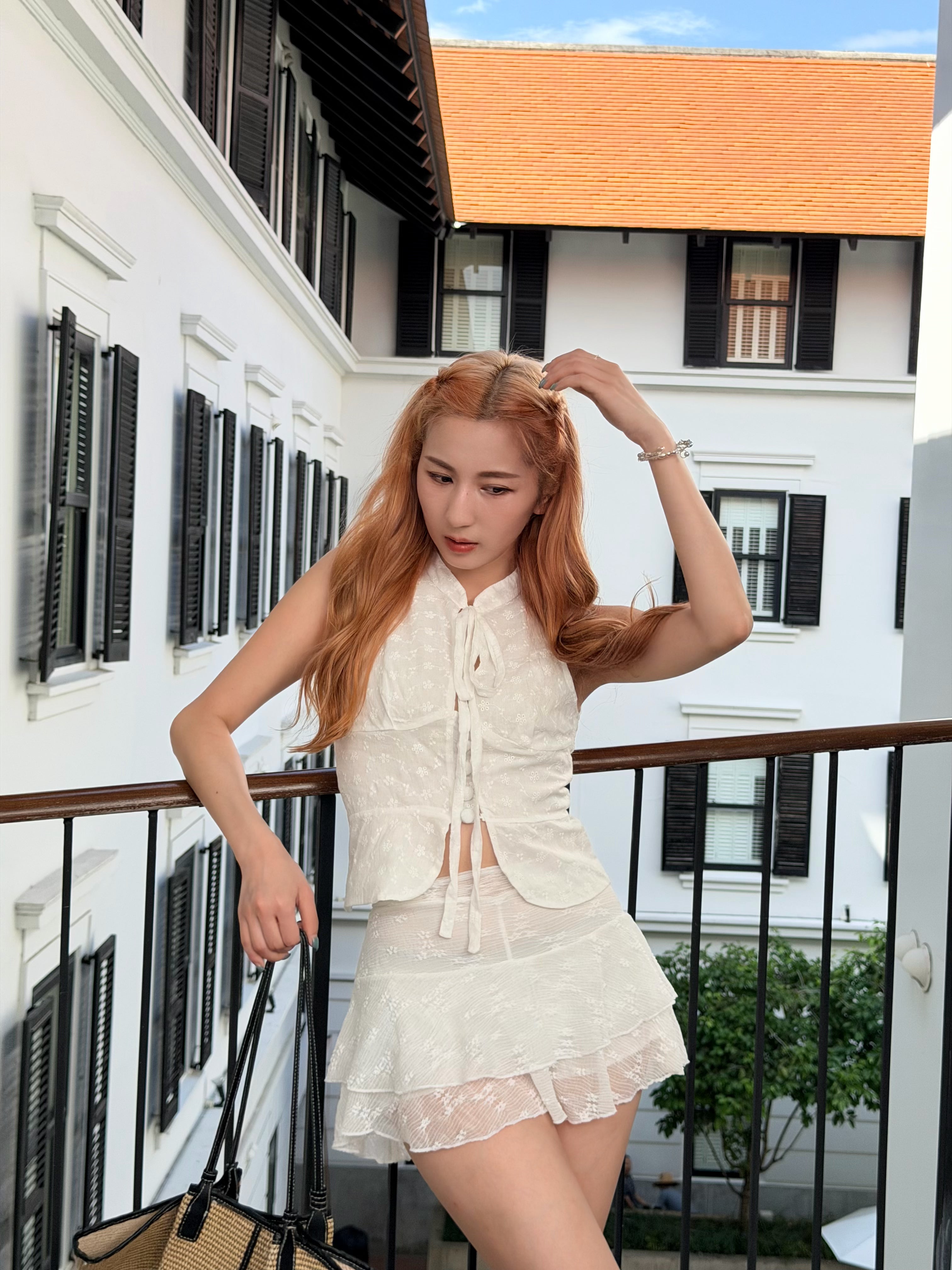 【 夏日炎炎泰國連線☀️🇹🇭 】#8 古典甜美小性感集於一身 🥂 A Little Mixing Top