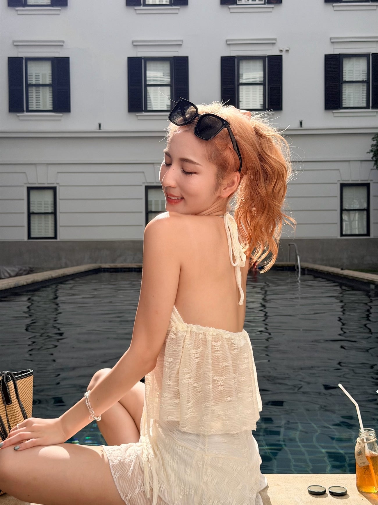 【 夏日炎炎泰國連線☀️🇹🇭 】#10 Softy lace collection 🌸 Paris in summer Set 上衣 + 短裙 - with pads［三色入］