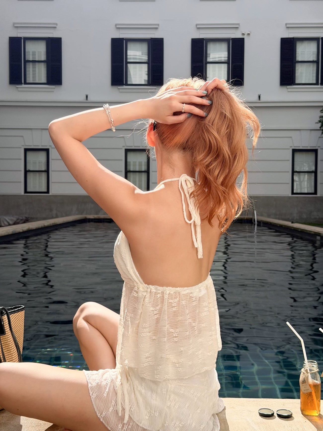 【 夏日炎炎泰國連線☀️🇹🇭 】#10 Softy lace collection 🌸 Paris in summer Set 上衣 + 短裙 - with pads［三色入］