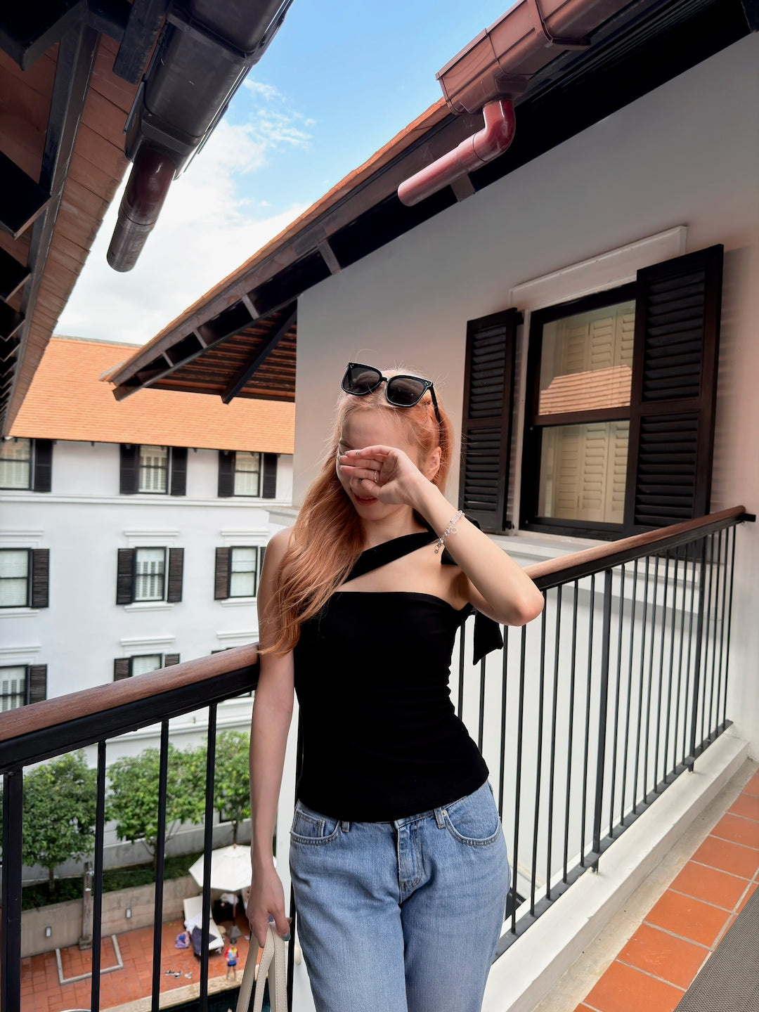 【 夏日炎炎泰國連線☀️🇹🇭 】#9 超高性價！知性百變綁帶上衣［兩色入］