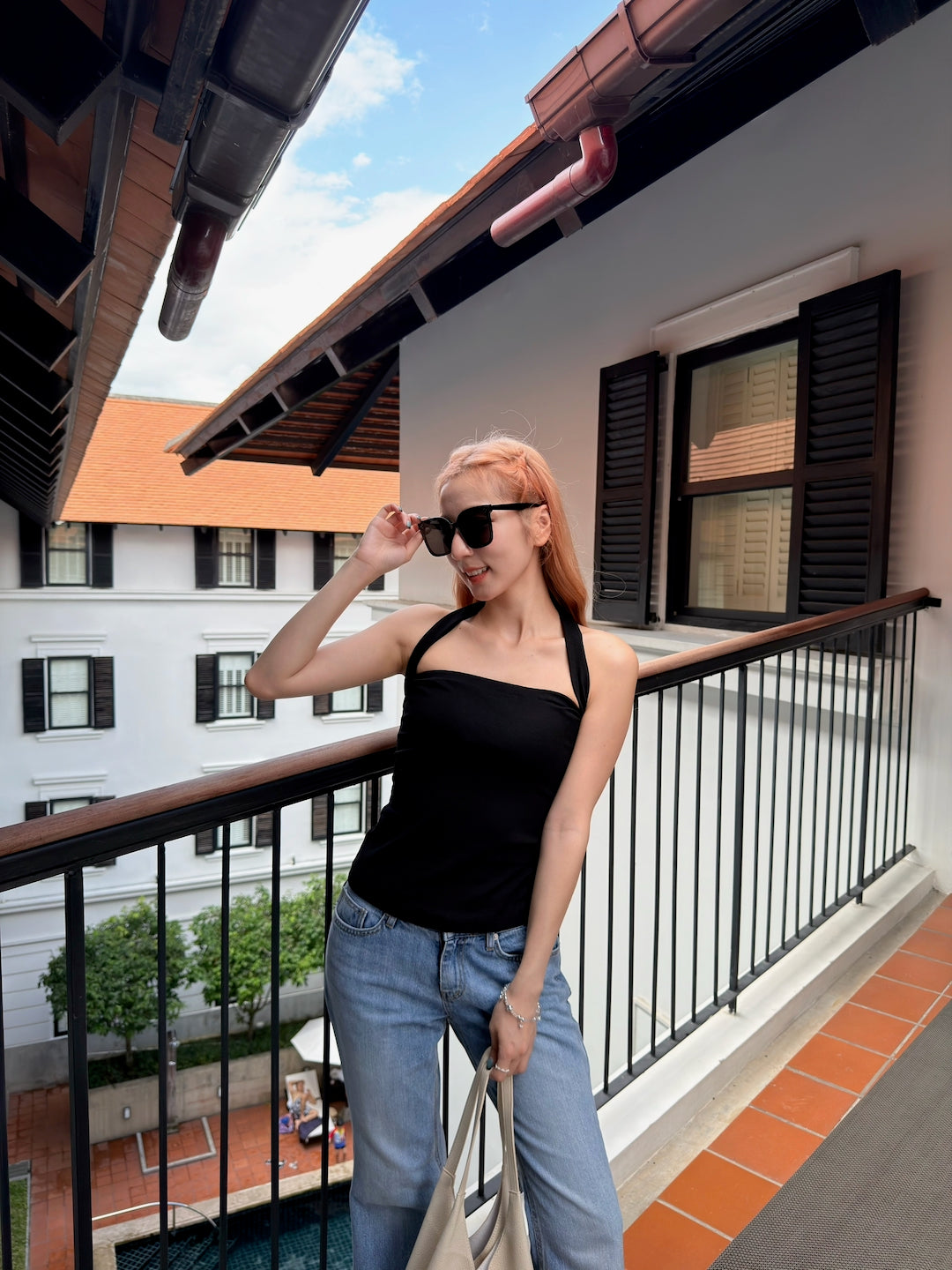 【 夏日炎炎泰國連線☀️🇹🇭 】#9 超高性價！知性百變綁帶上衣［兩色入］