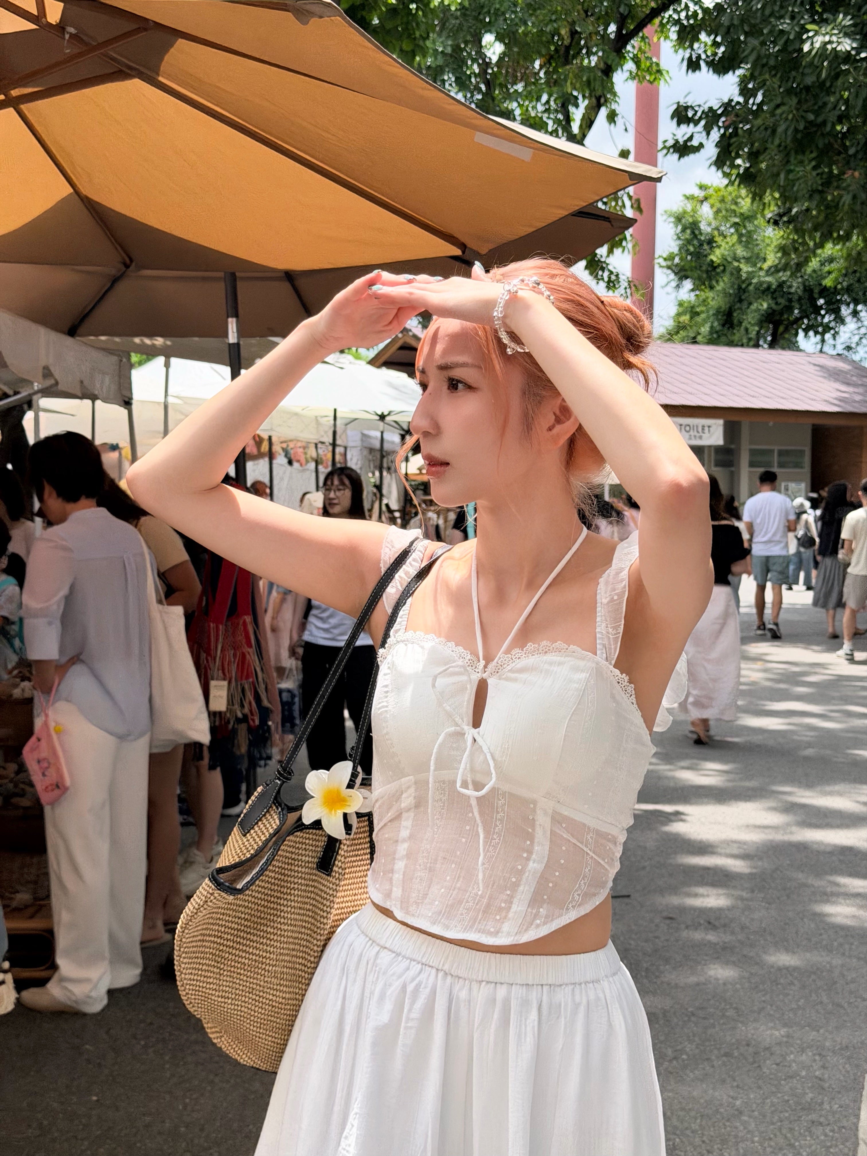 【 夏日炎炎泰國連線☀️🇹🇭 】#6 大推甜美多穿法 🍒 4-ways Sweetie top - with pads［四色入］
